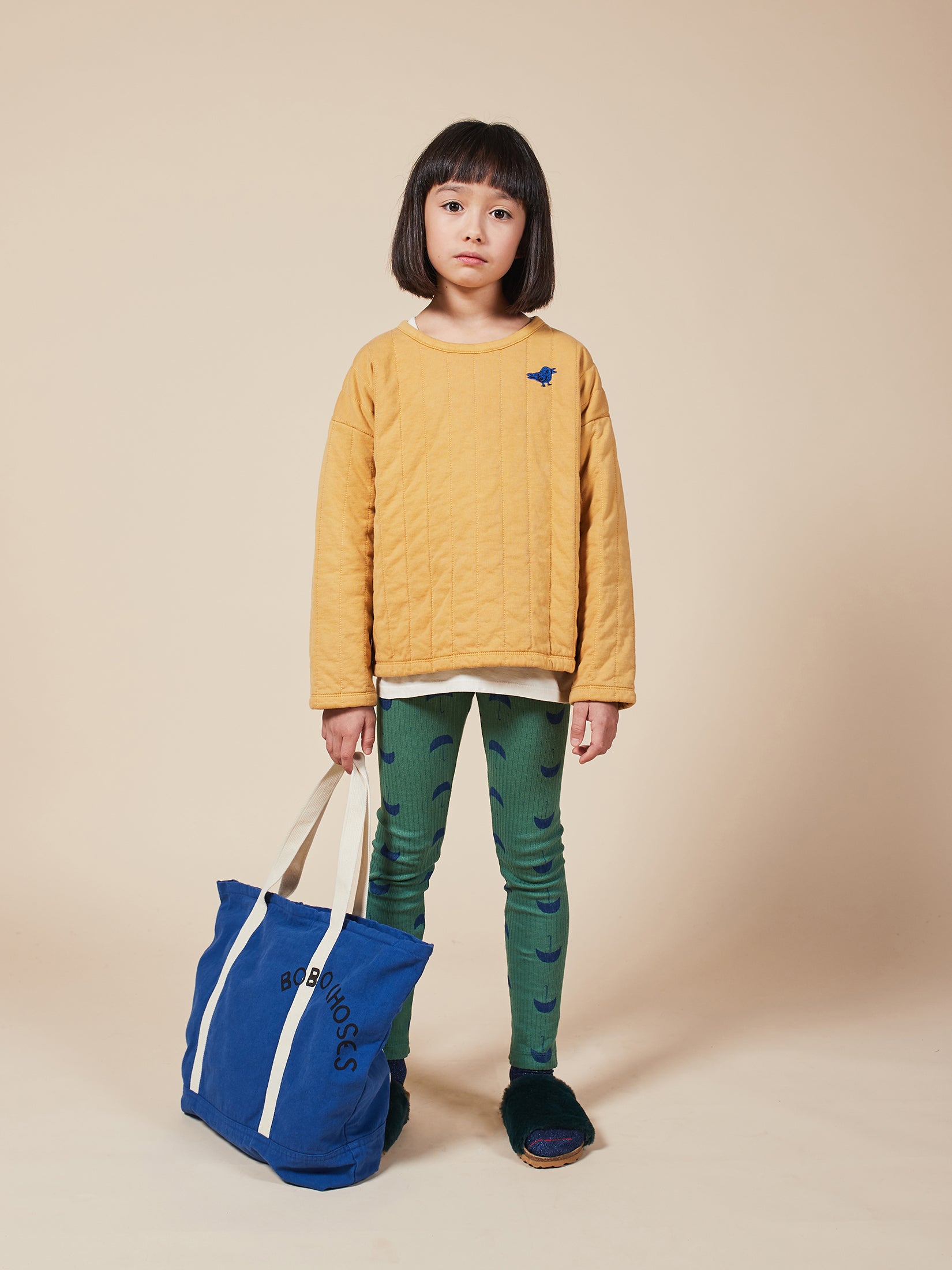 Boys Sunflower Bird Organic Cotton Sweatshirt