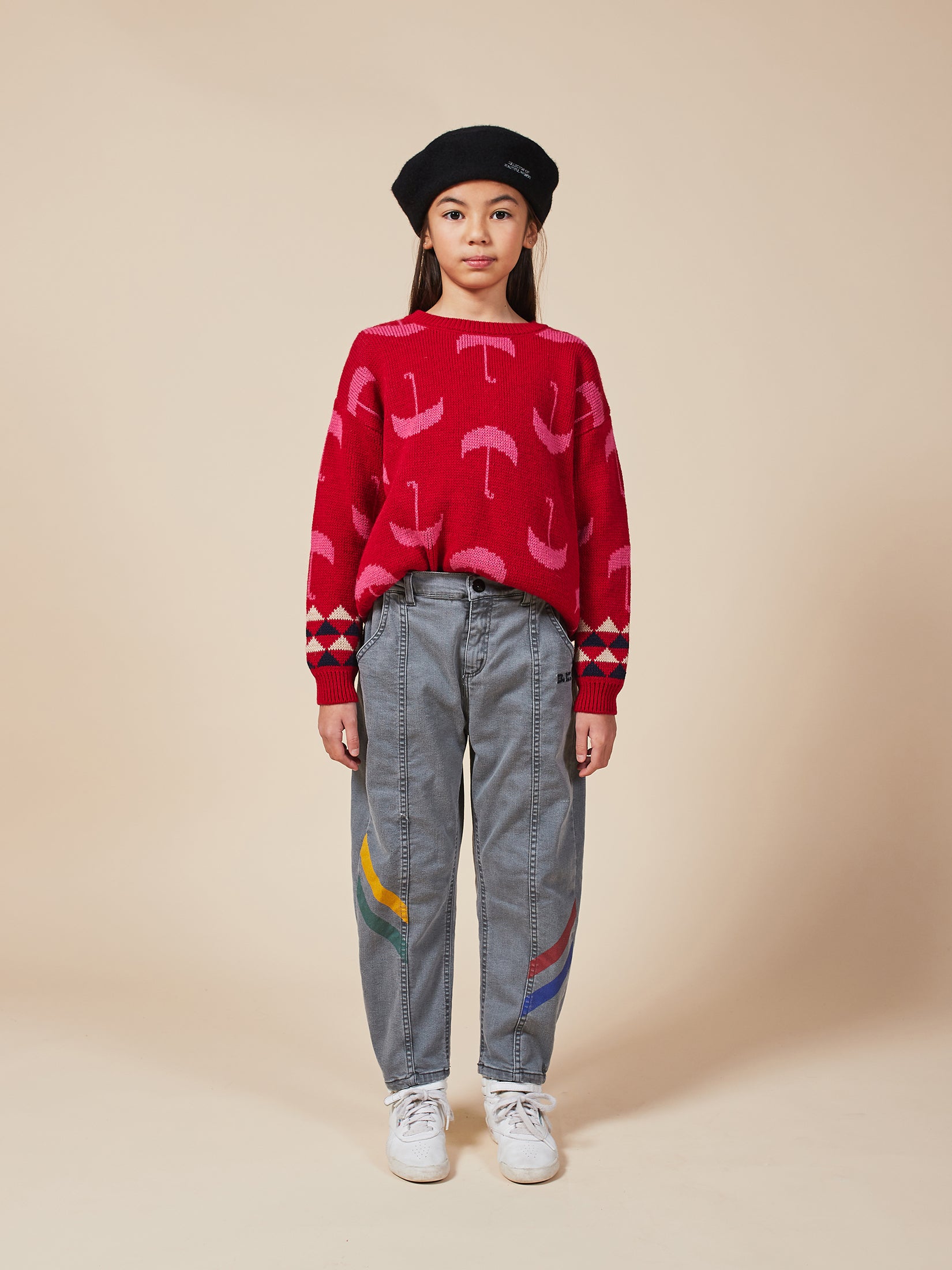 Boys & Girls Red Umbrella Jumper