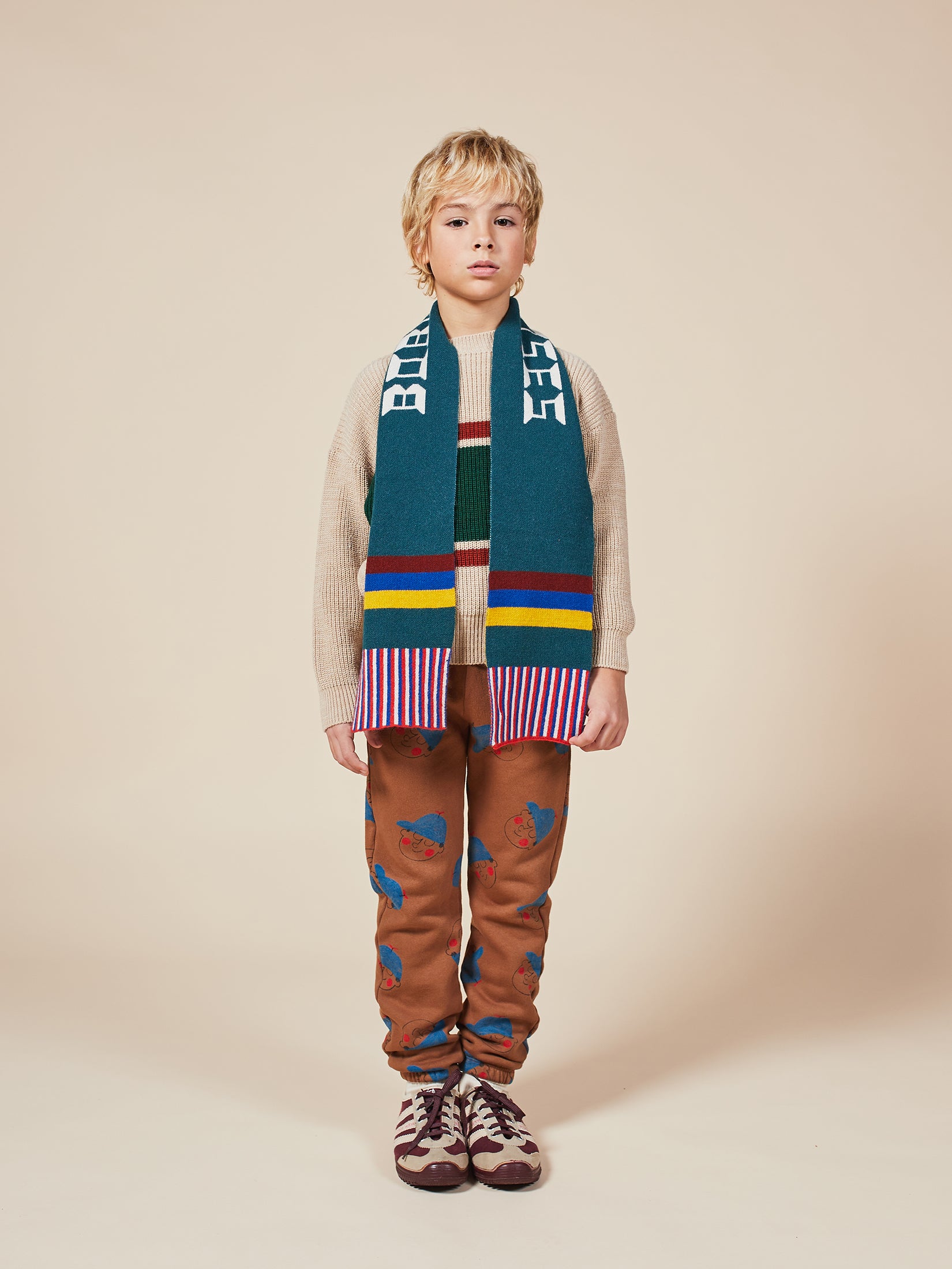 Boys & Girls Brown Rice Boy Patch Jumper