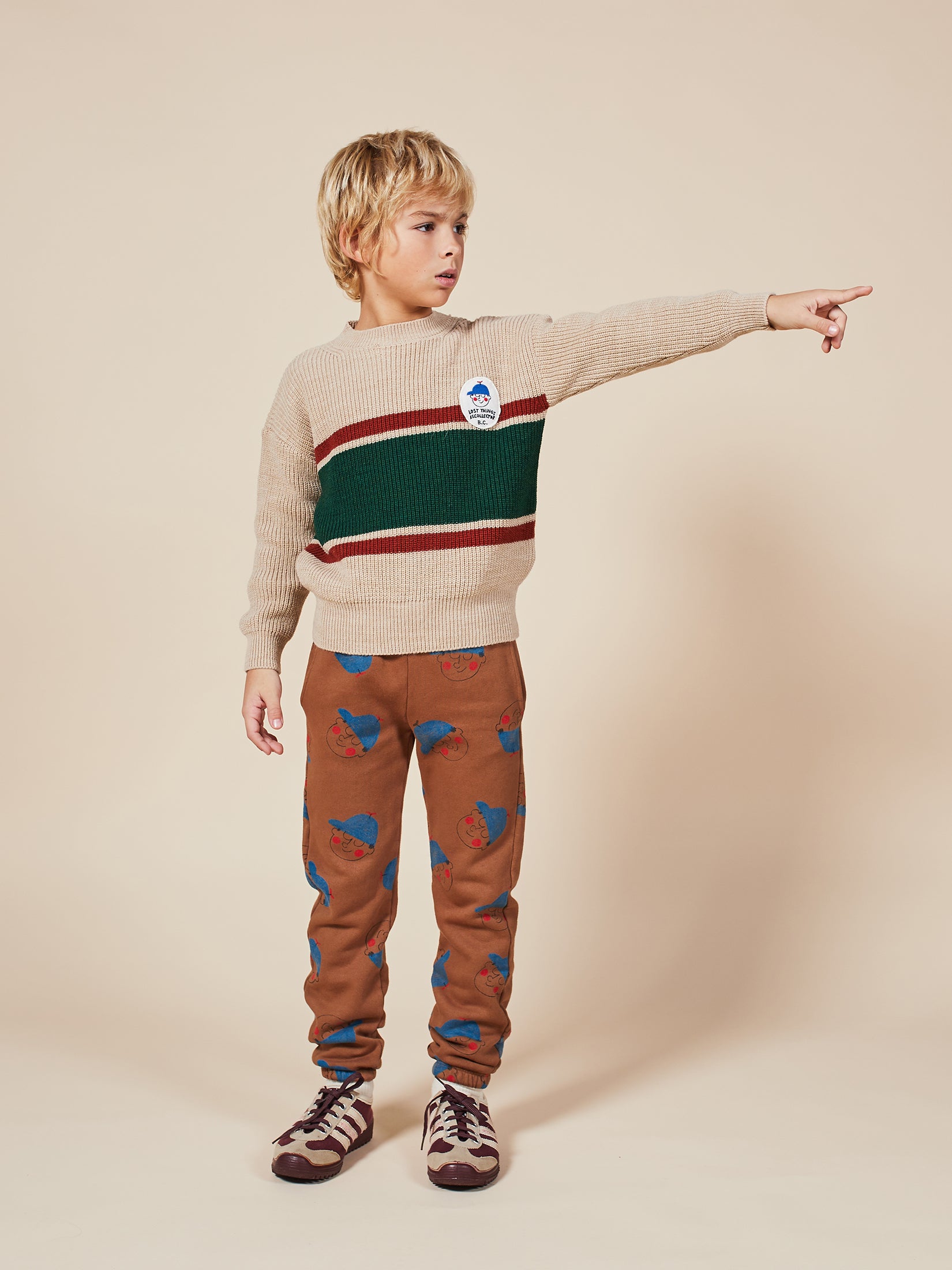 Boys & Girls Brown Rice Boy Patch Jumper