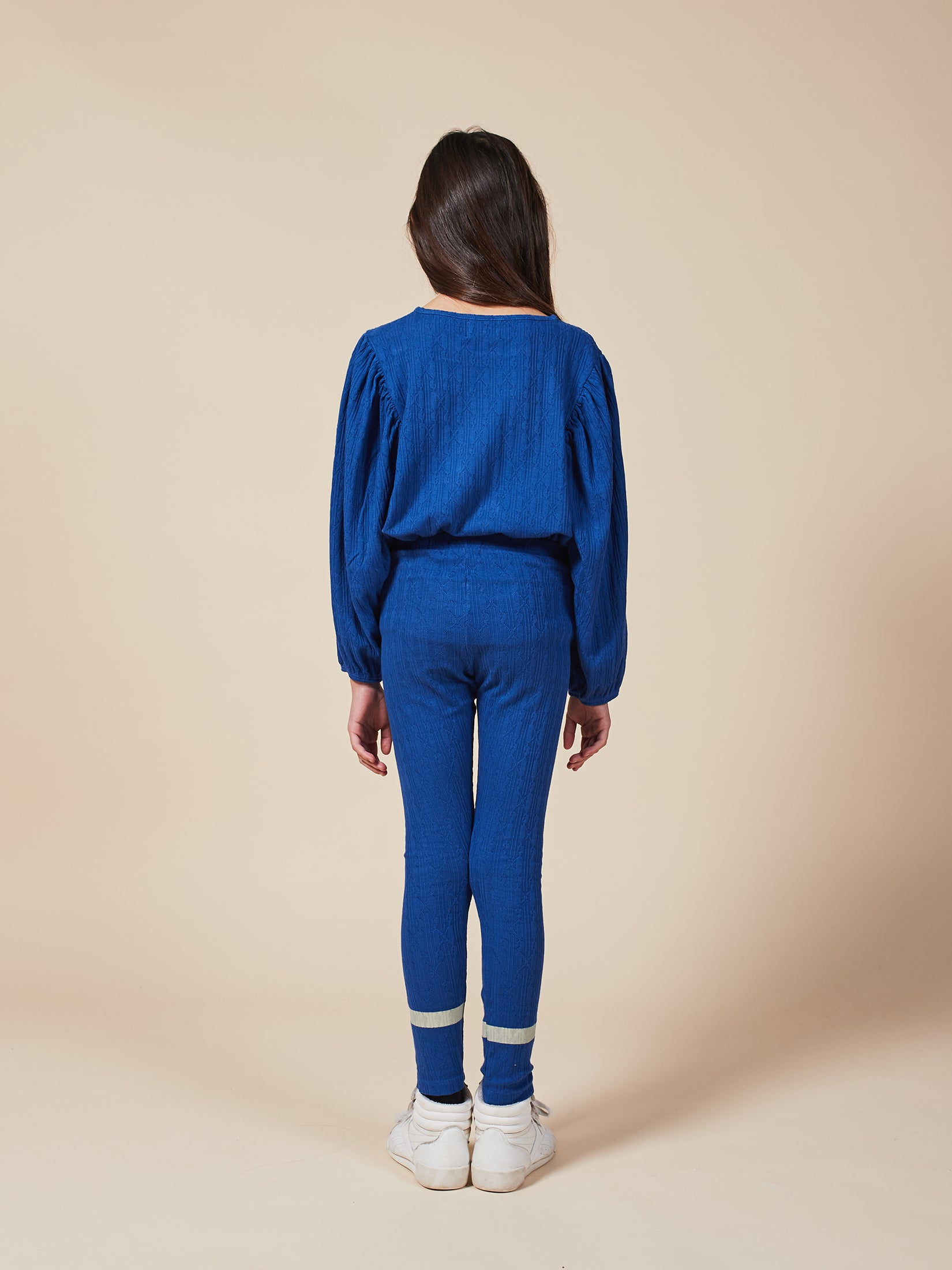 Boys & Girls Electric Blue Organic Cotton Leggings