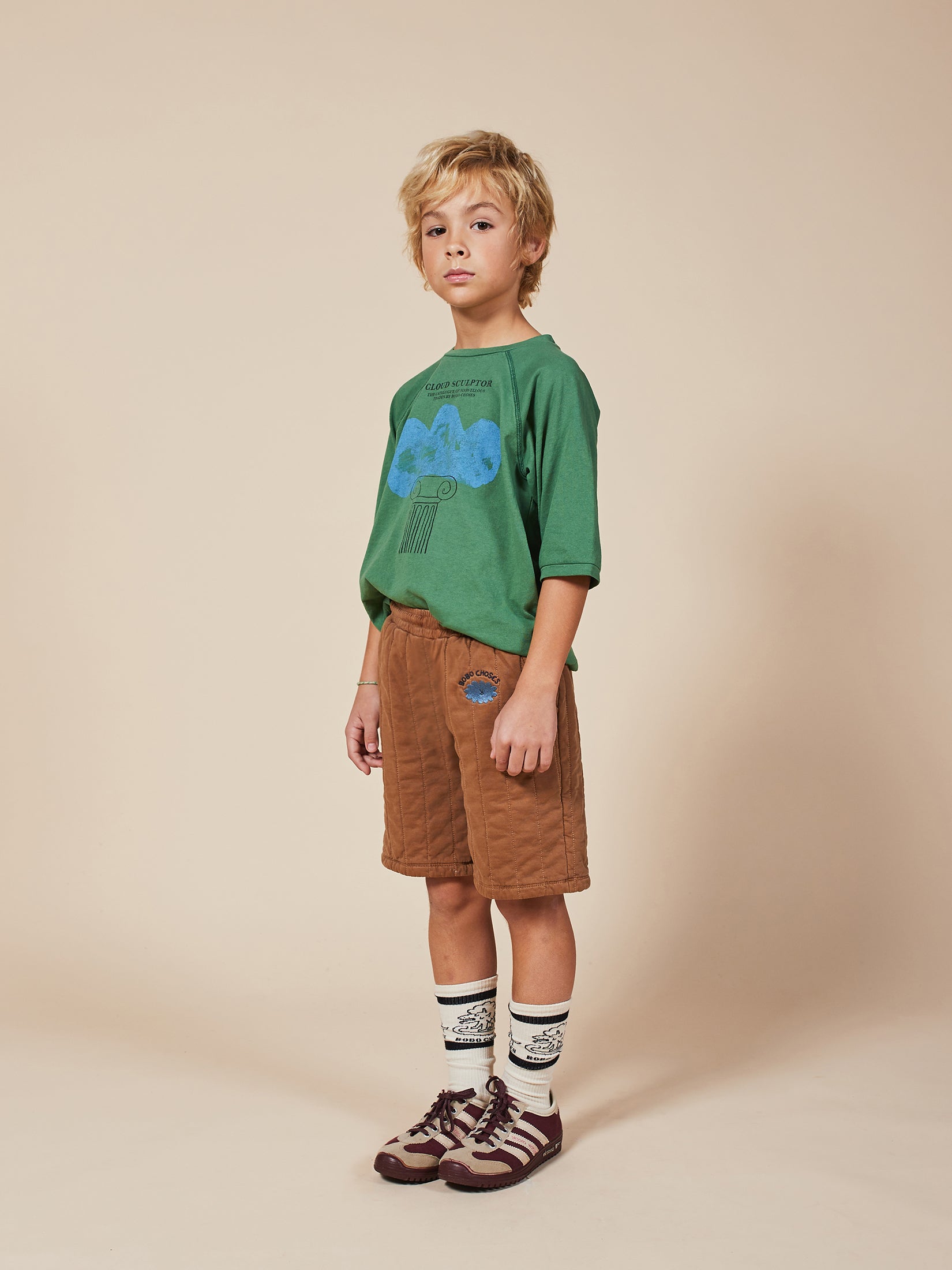 Boys Caramel Cafe Organic Cotton Shorts