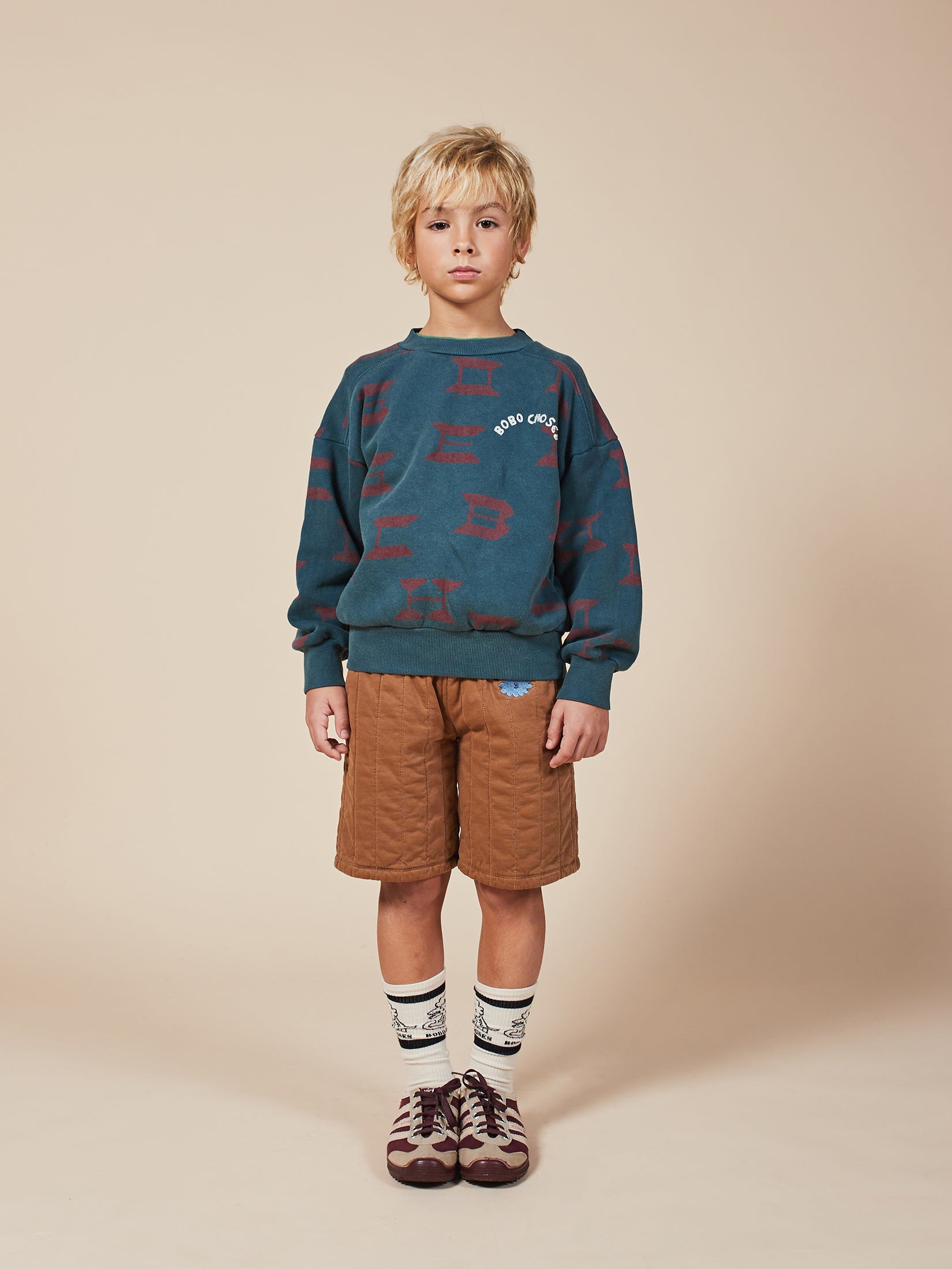 Boys Caramel Cafe Organic Cotton Shorts