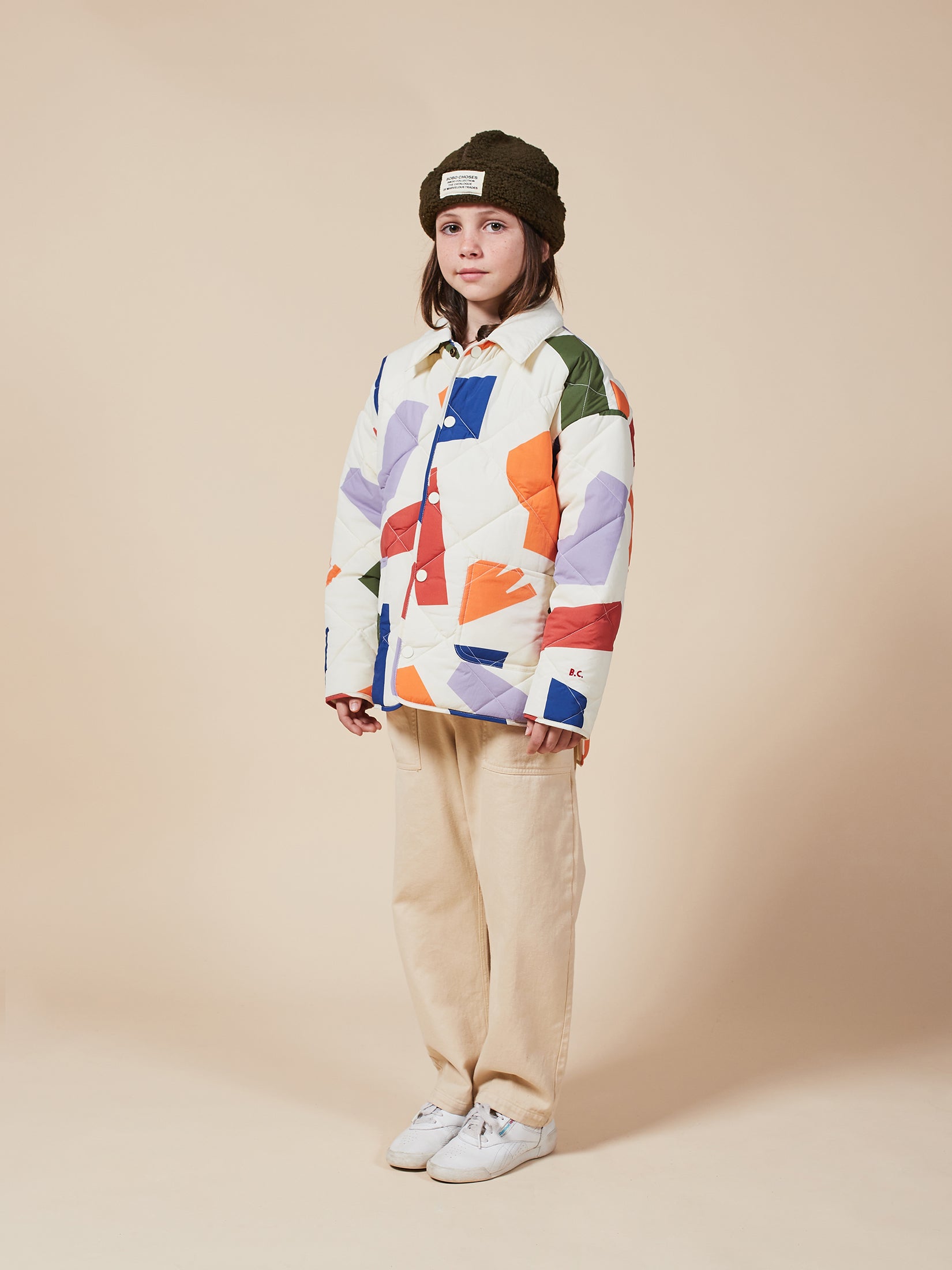 Boys White Shadows Quilted Jacket