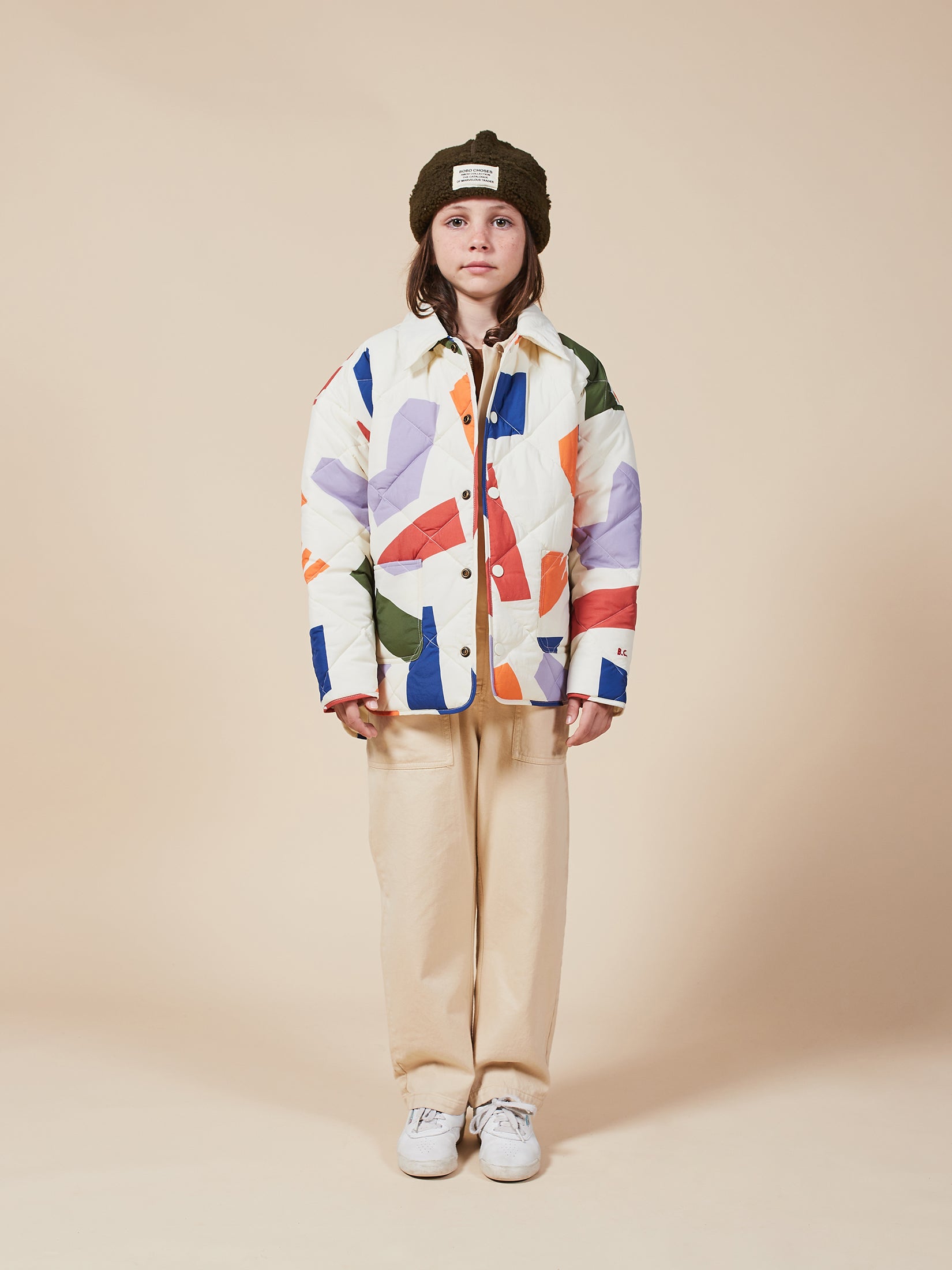 Boys White Shadows Quilted Jacket