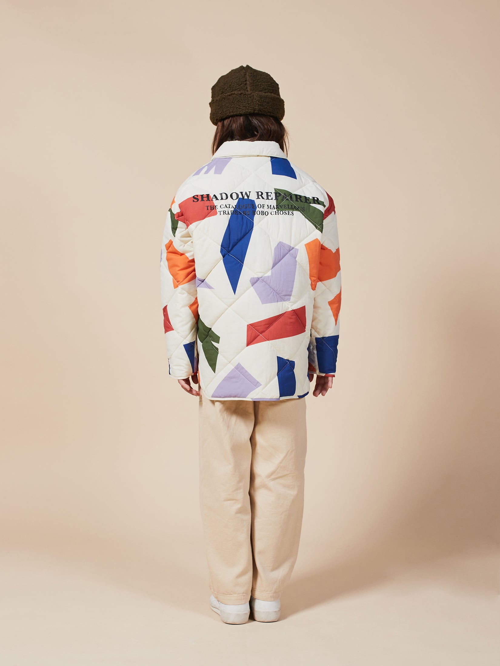Boys White Shadows Quilted Jacket