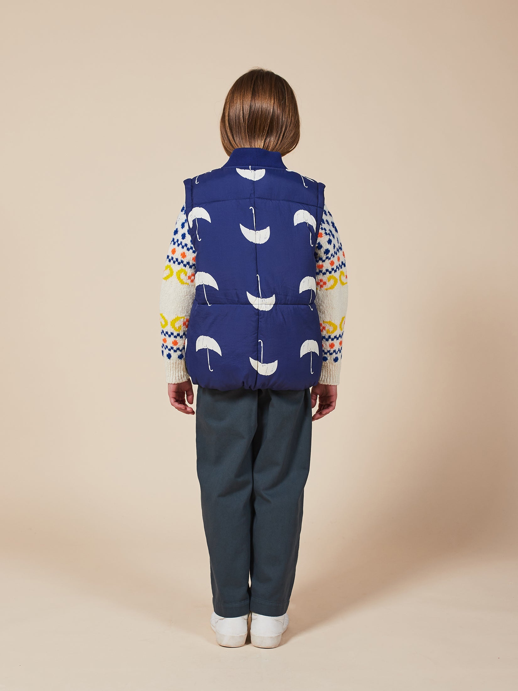 Boys Forever Blue Umbrella Padded Jacket