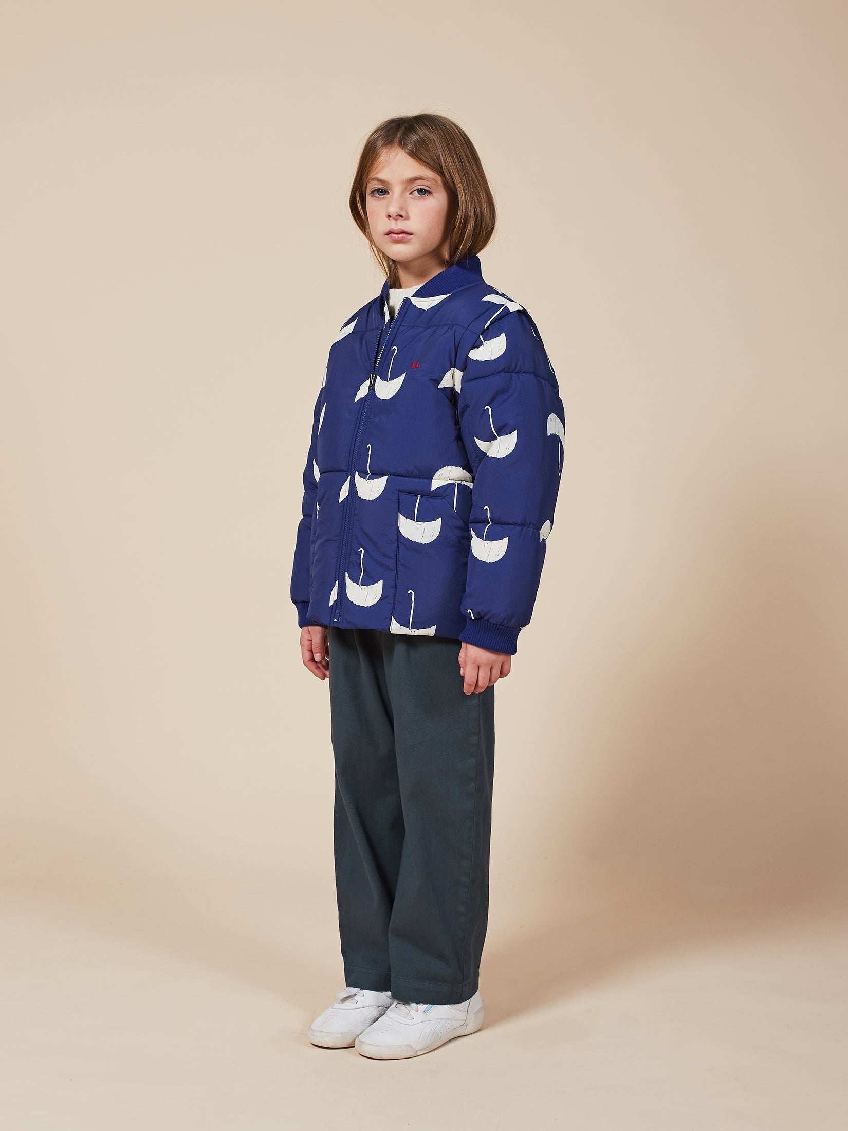 Boys Forever Blue Umbrella Padded Jacket