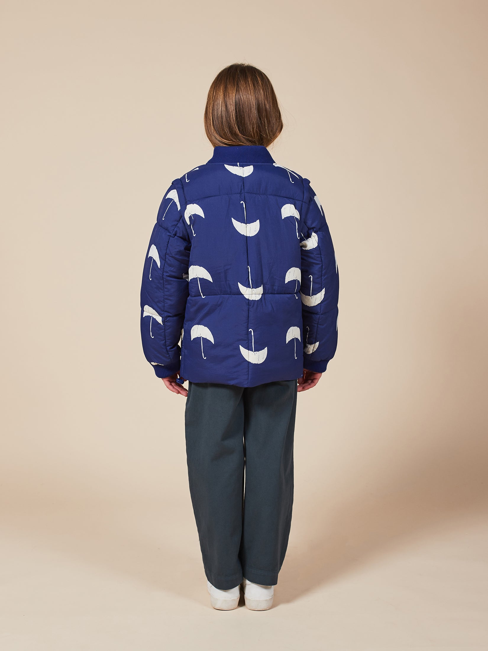 Boys Forever Blue Umbrella Padded Jacket