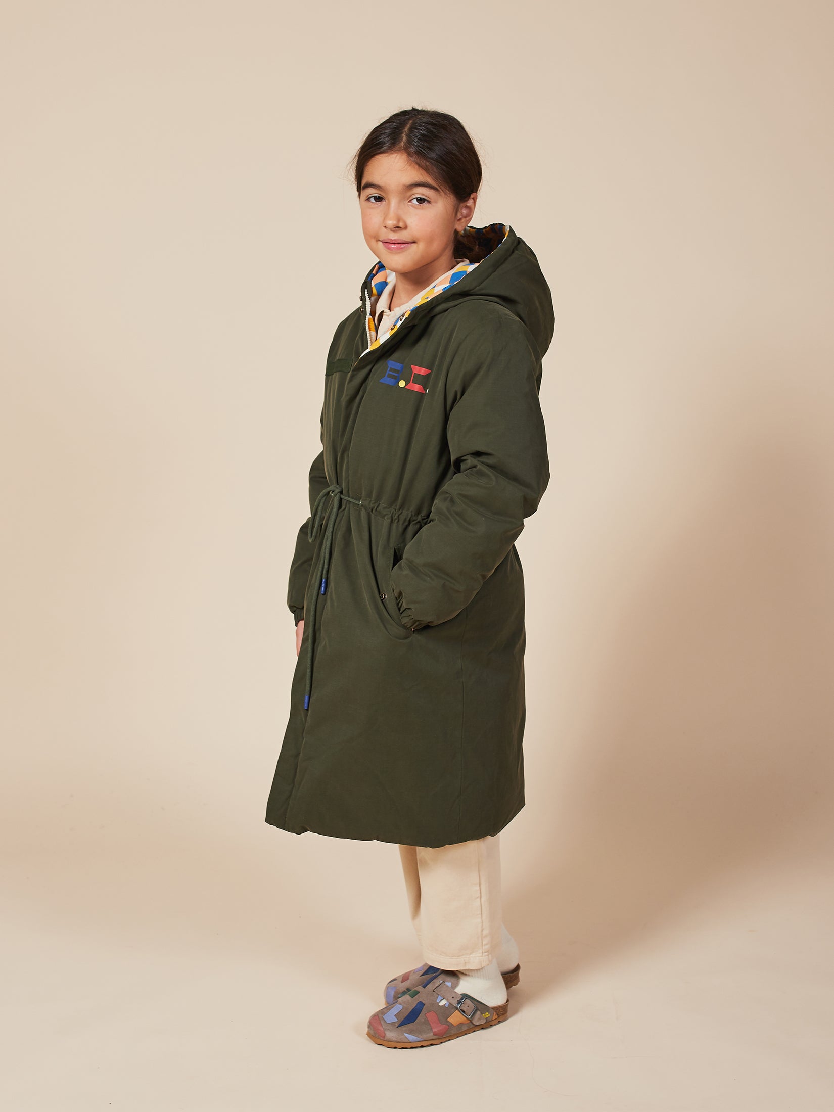 Boys & Girls Greener Pastures Reversible Checker Parka