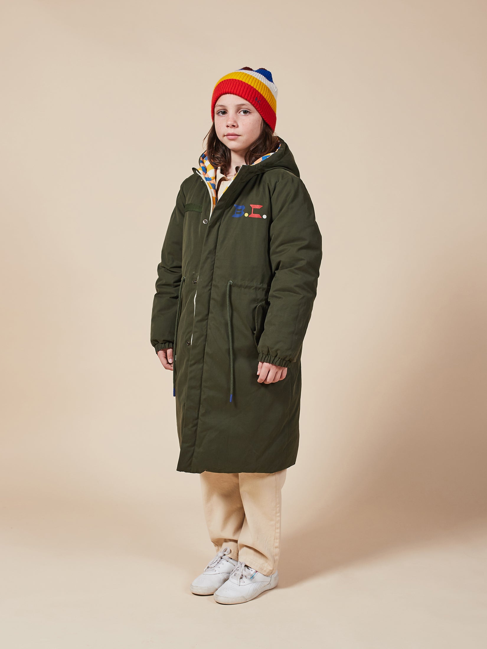 Boys & Girls Greener Pastures Reversible Checker Parka