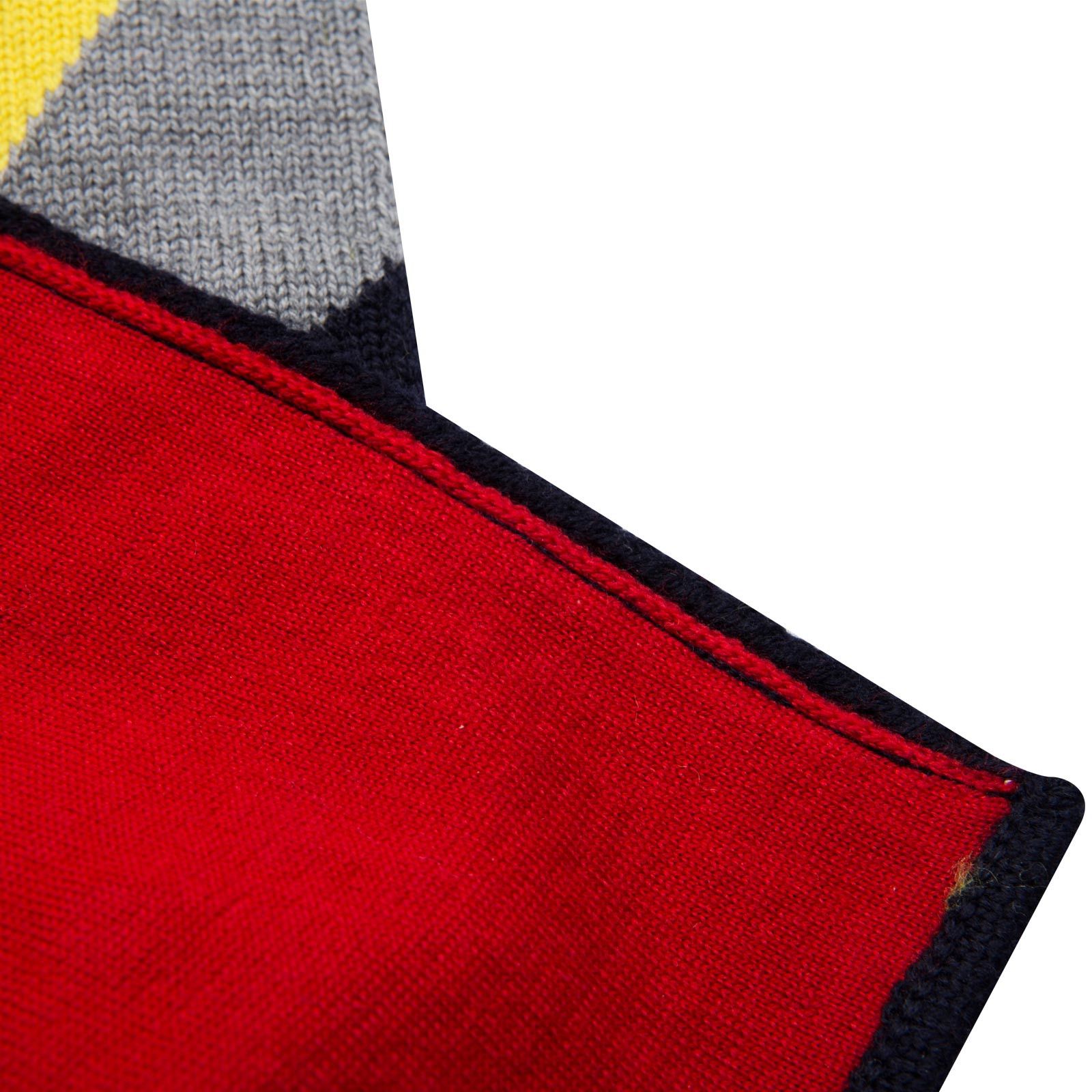 Boys Multicolors Knitted Wool Monster Scarf - CÉMAROSE | Children's Fashion Store - 3