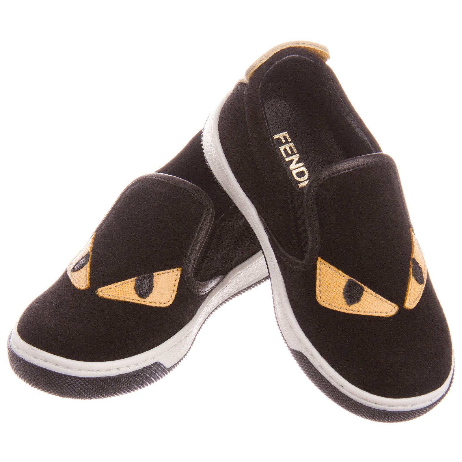 Boys&Girls Black Suede Monster Trainers - CÉMAROSE | Children's Fashion Store - 4