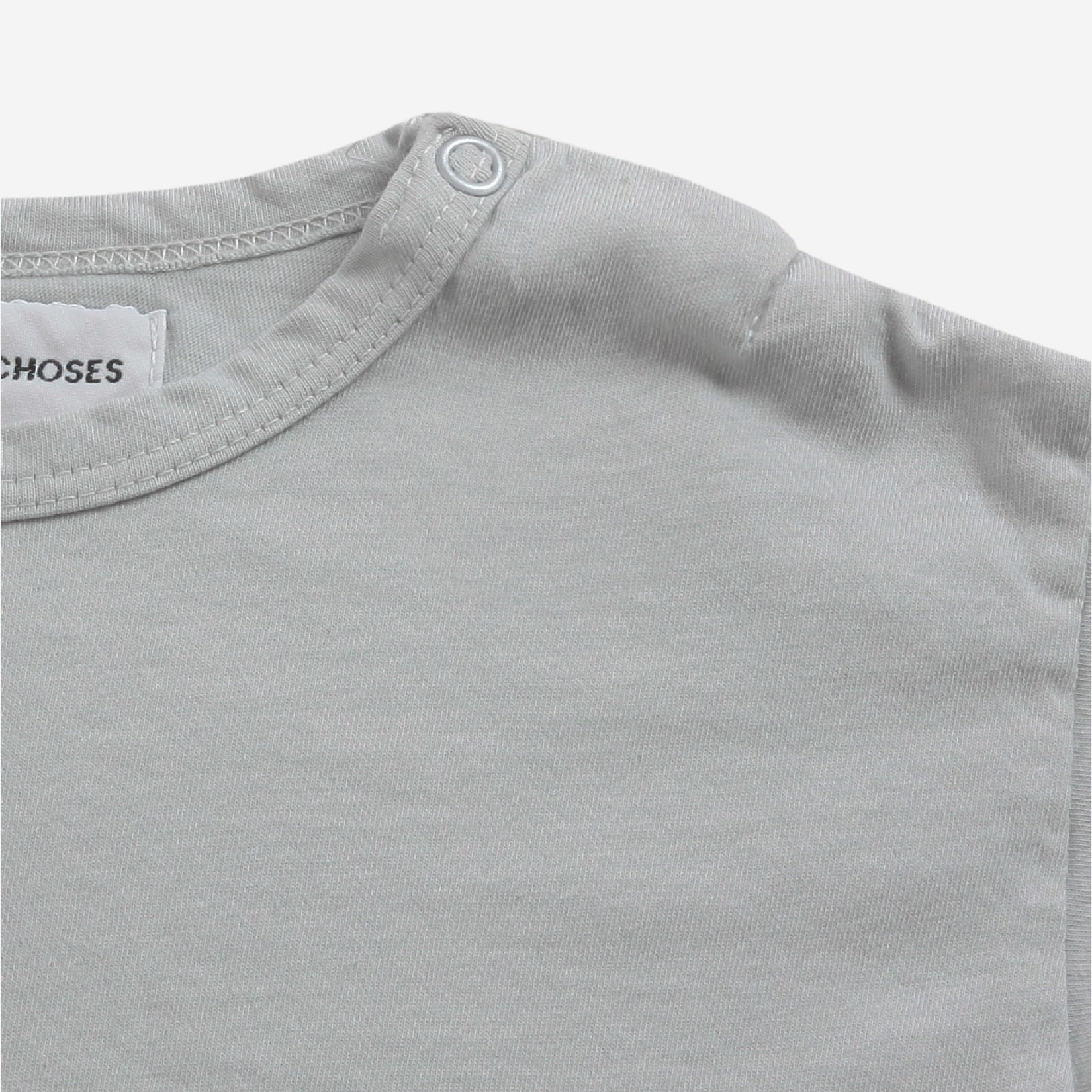 Baby Boys & Girls Grey Logo Cotton T-Shirt