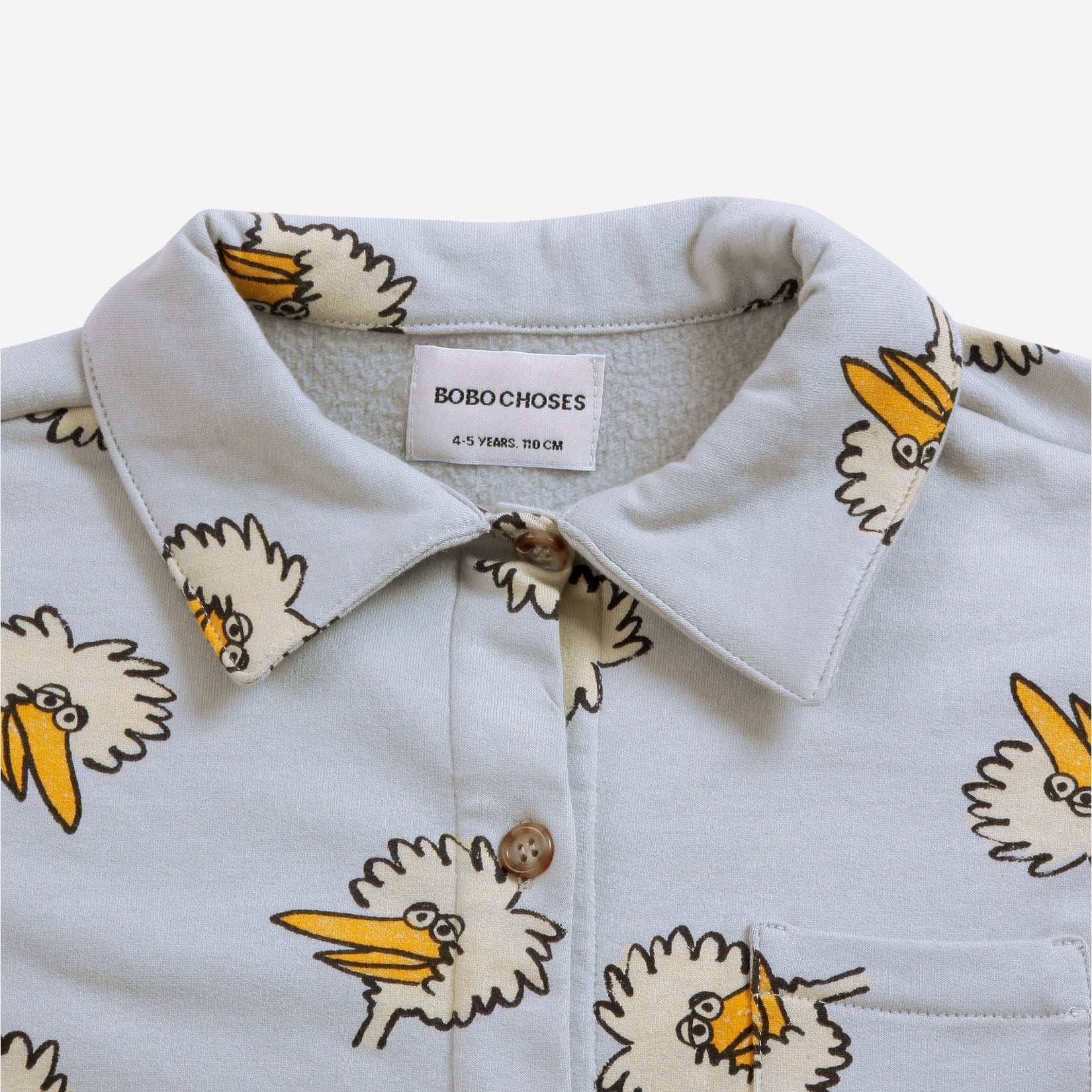 Boys & Girls Grey Printed Cotton Shirt