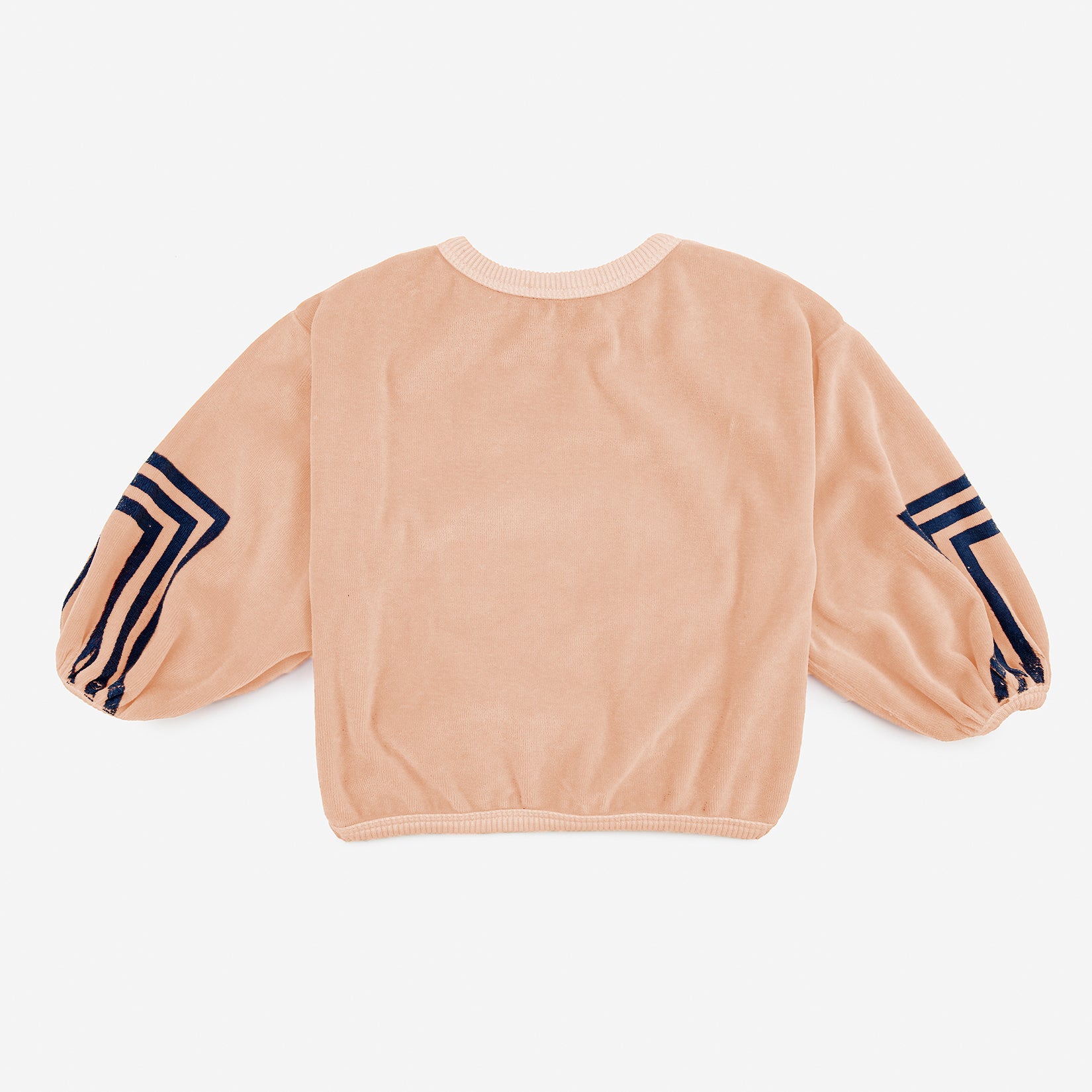 Baby Boys & Girls Light Pink Logo Velvet Sweatshirt