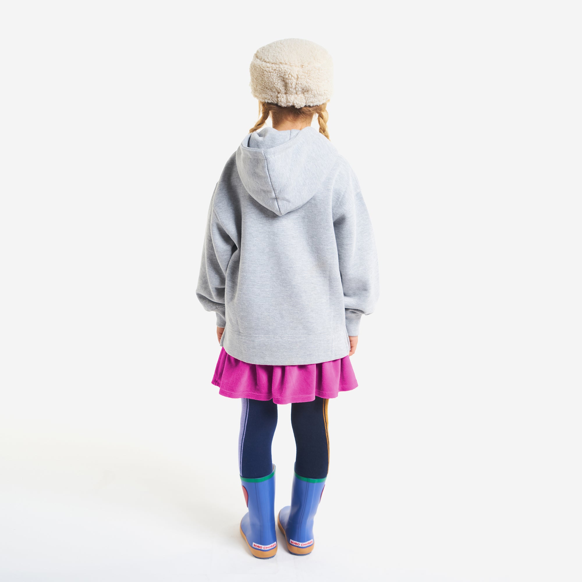 Boys & Girls Grey Logo Hooded Sweatshirt