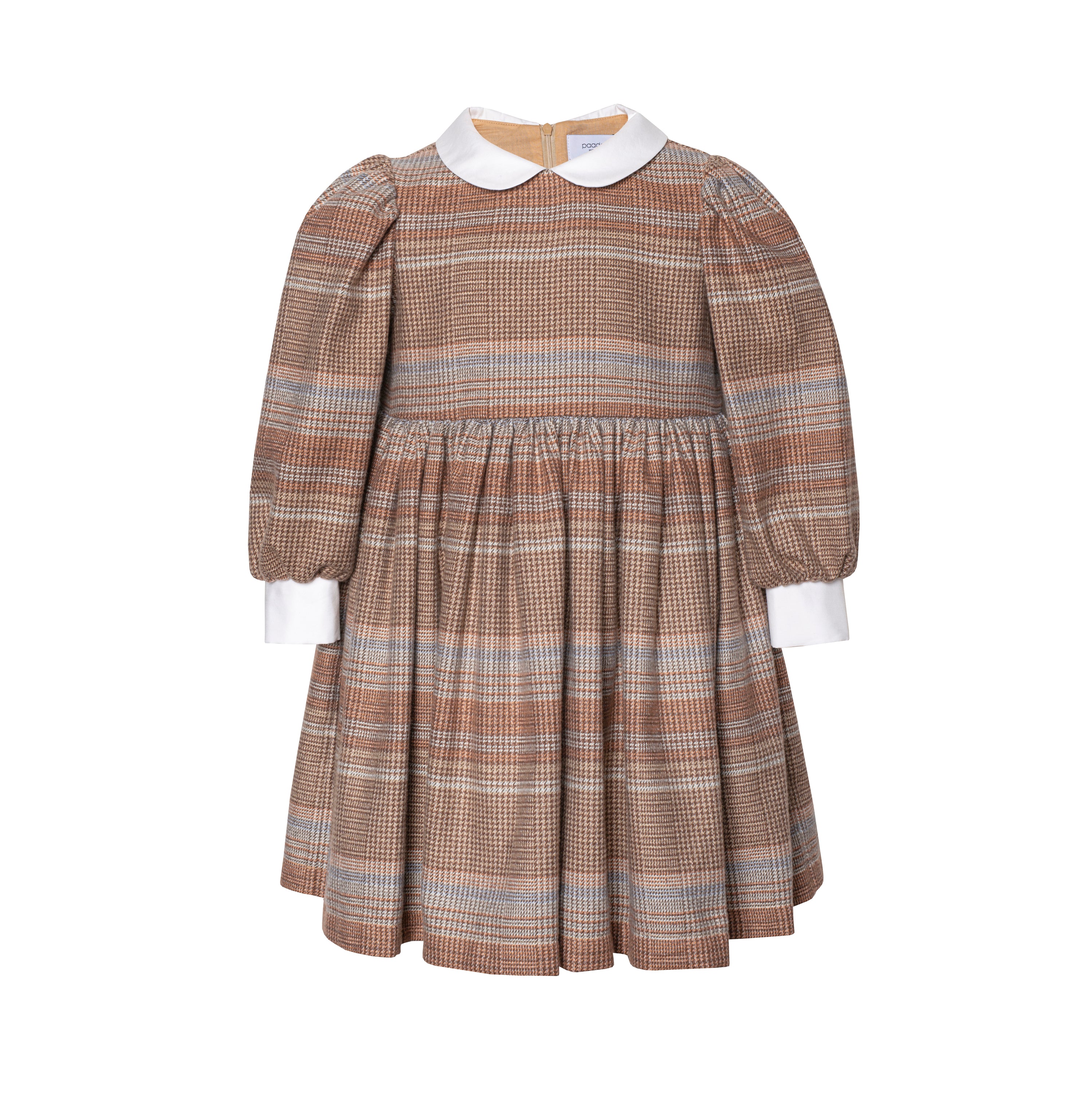 Girls Brown Stripes Dress