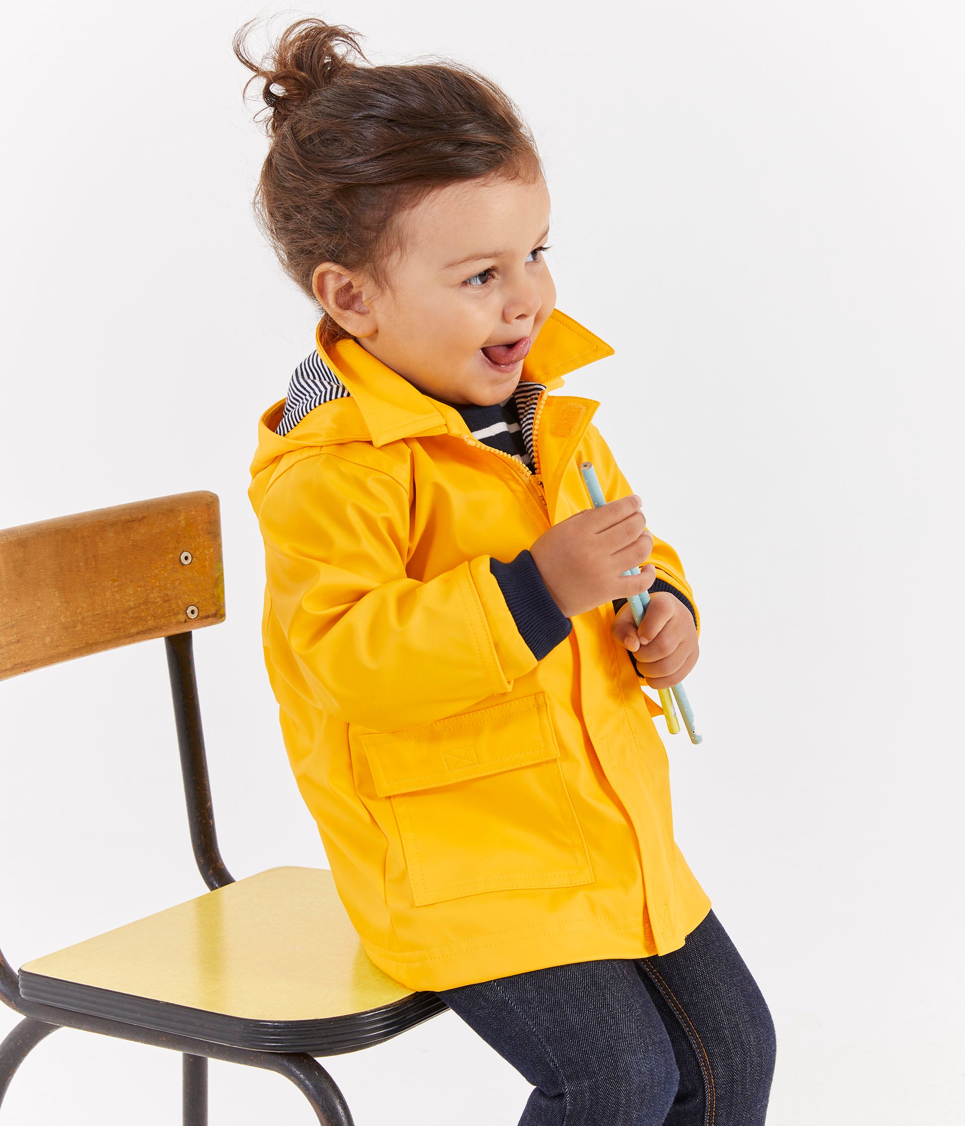 Baby Boys & Girls Yellow Coat
