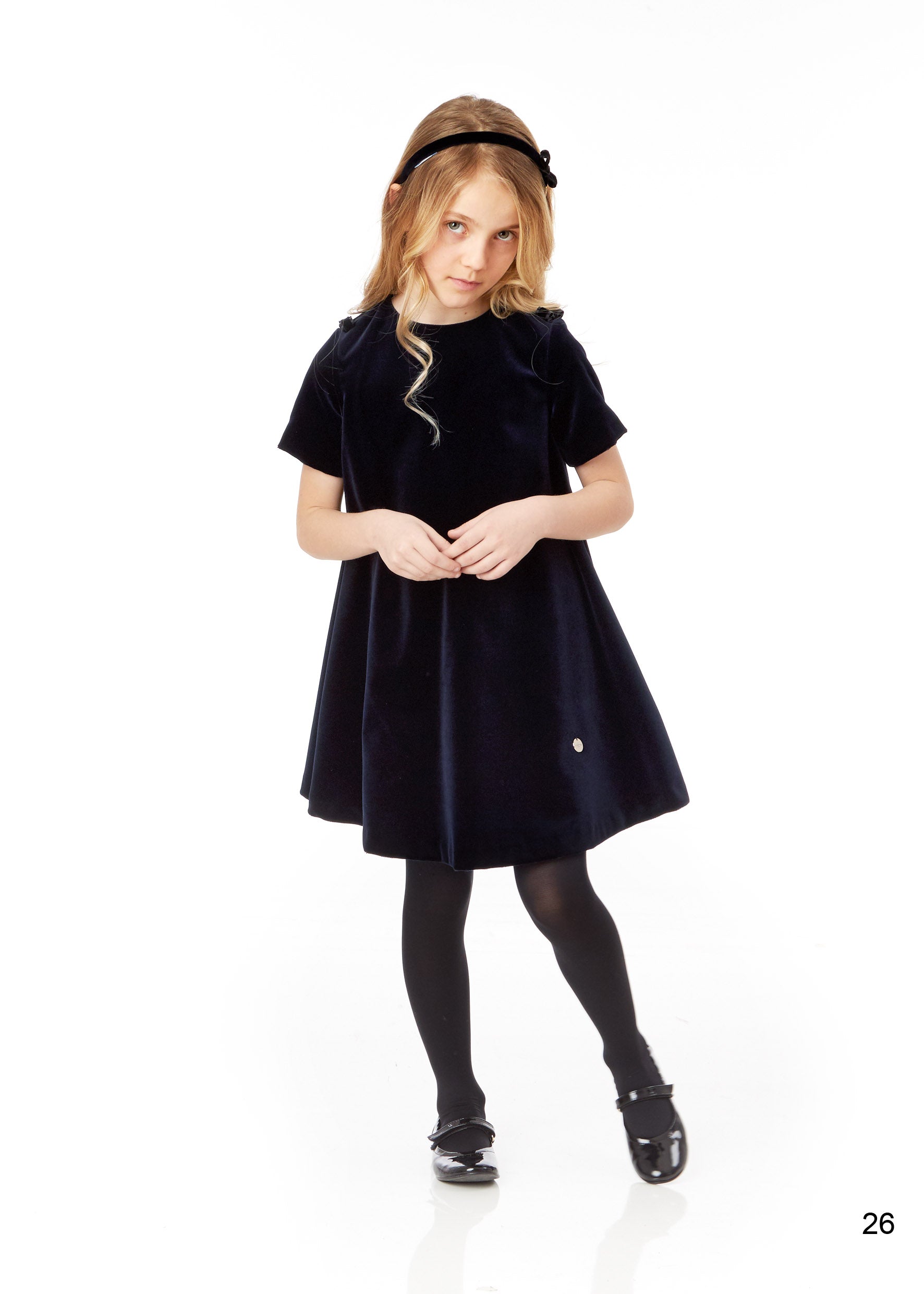 Girls Blue Cotton Dress