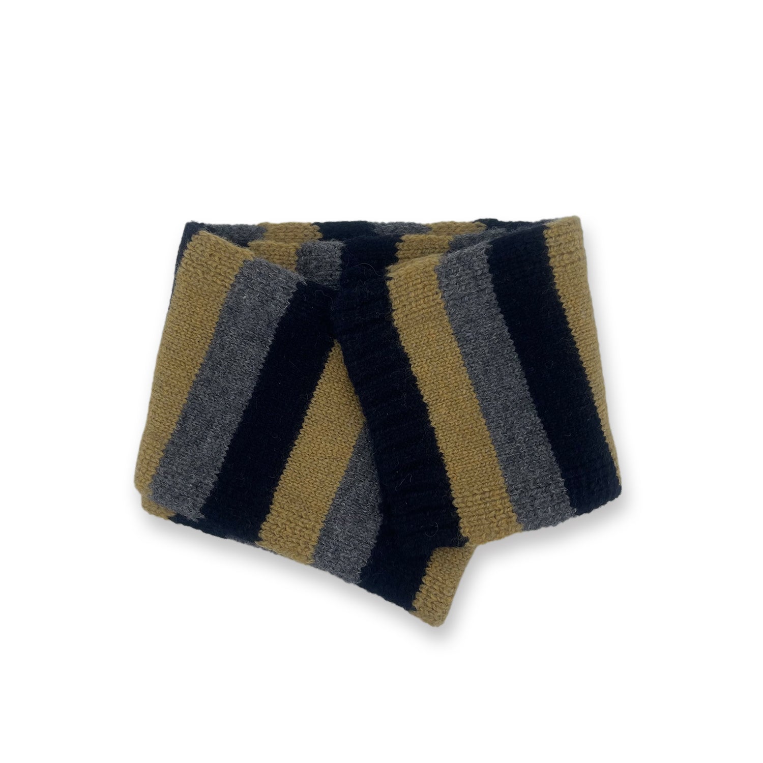 Baby Boys & Girls Grey Stripes Wool Scarf