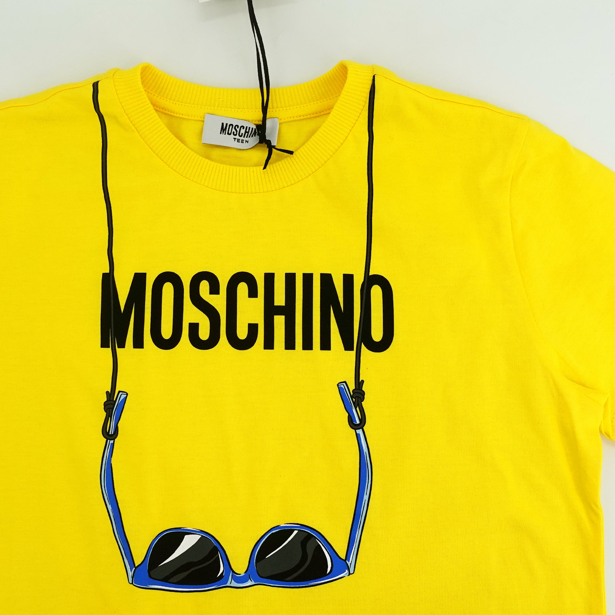 Boys & Girls Yellow Printed Cotton T-Shirt