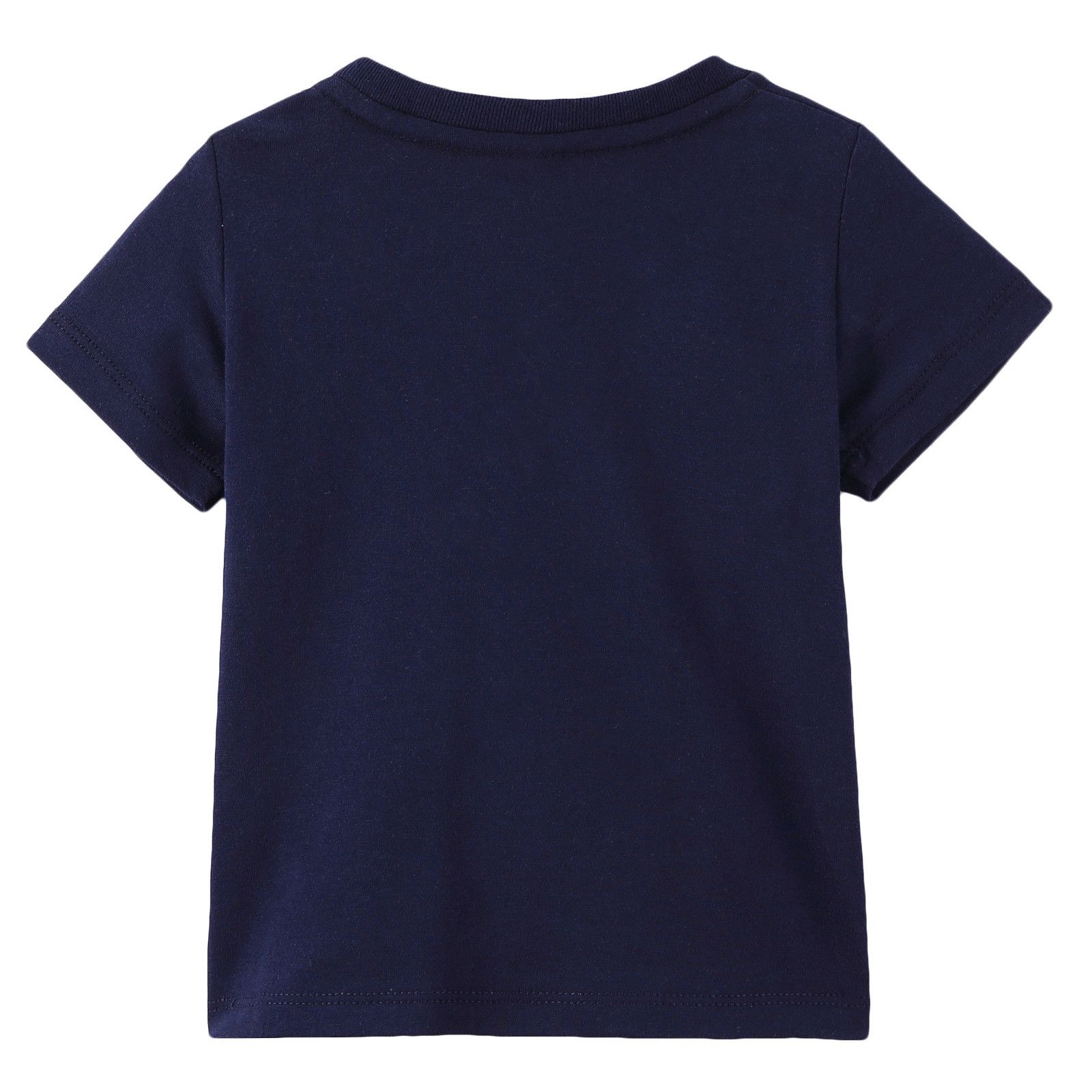 Baby Boys Blue Cotton 'Monster' Printed T-Shirt - CÉMAROSE | Children's Fashion Store - 2