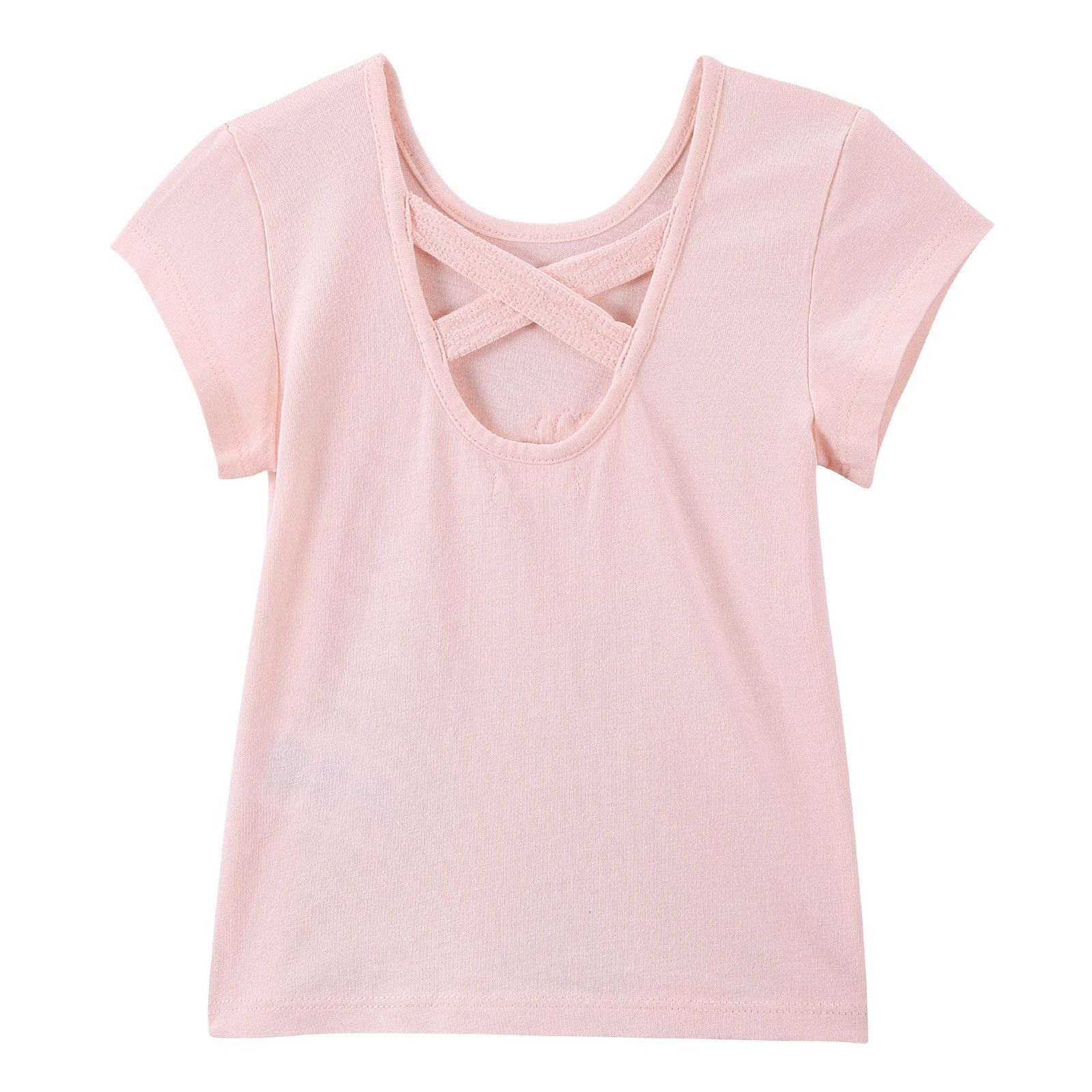 Girls Pink Cotton T-Shirt With Patch Sequin Heart Trims - CÉMAROSE | Children's Fashion Store - 2