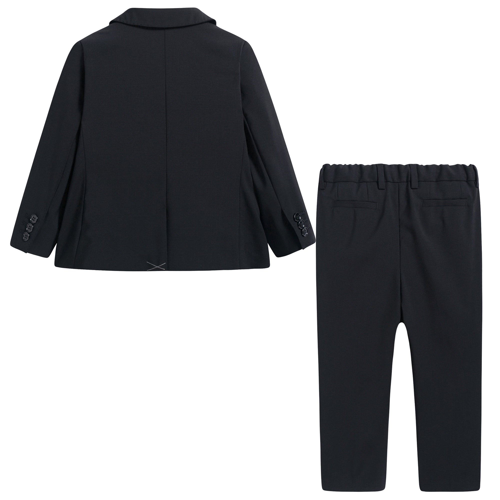 Baby Boys Black Wool Tuxedo