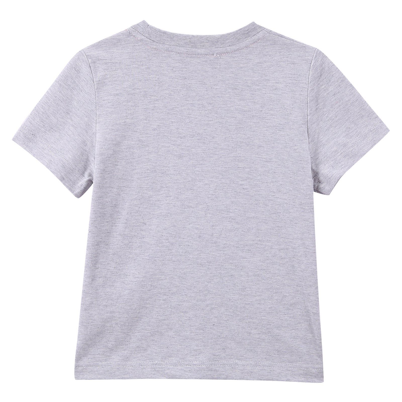 Boys Grey 'Mr Marc' Printed Cotton Jersey T-Shirt - CÉMAROSE | Children's Fashion Store - 2