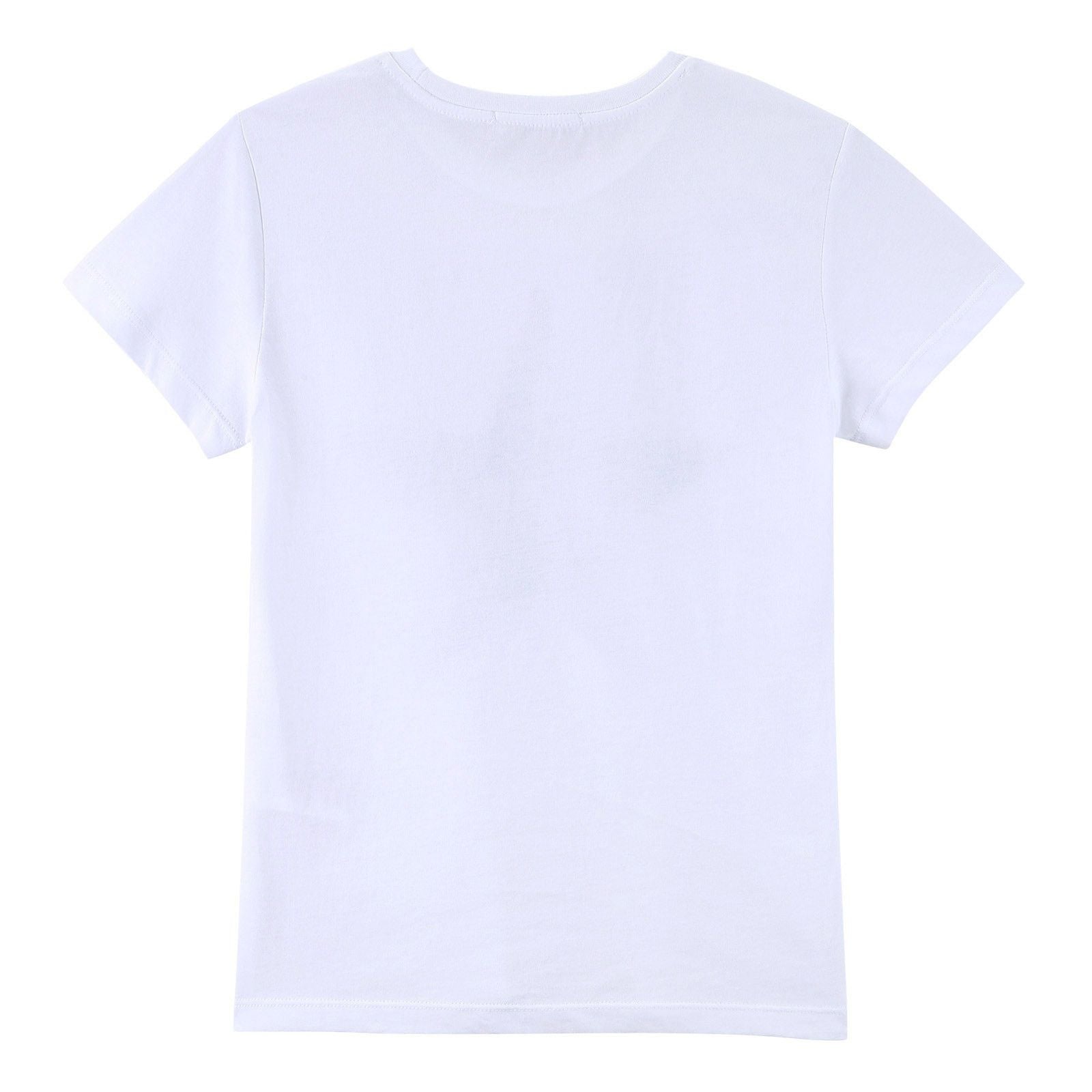 Boys White Cotton Jersey T-Shirt With Black Star Print - CÉMAROSE | Children's Fashion Store - 2