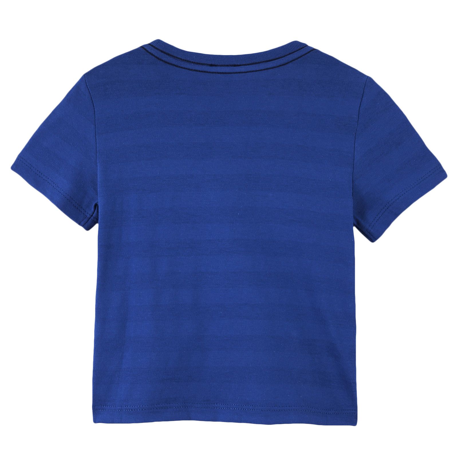 Boys Royal Blue Cotton Skateboard Dinosaur Printed T-Shirt - CÉMAROSE | Children's Fashion Store - 2