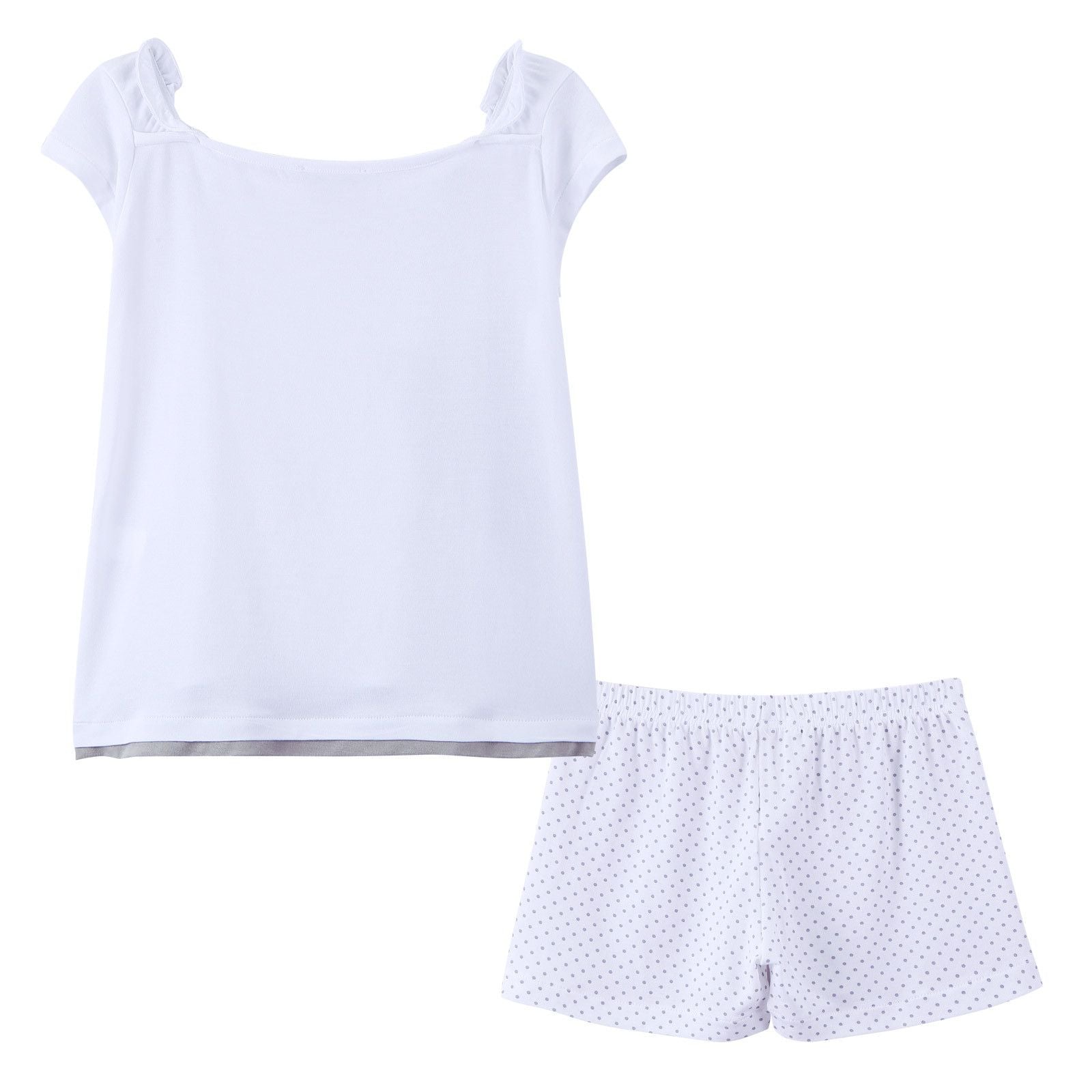 Girls Ivory Cat Printed Top&Bottom  Pyjama - CÉMAROSE | Children's Fashion Store - 2