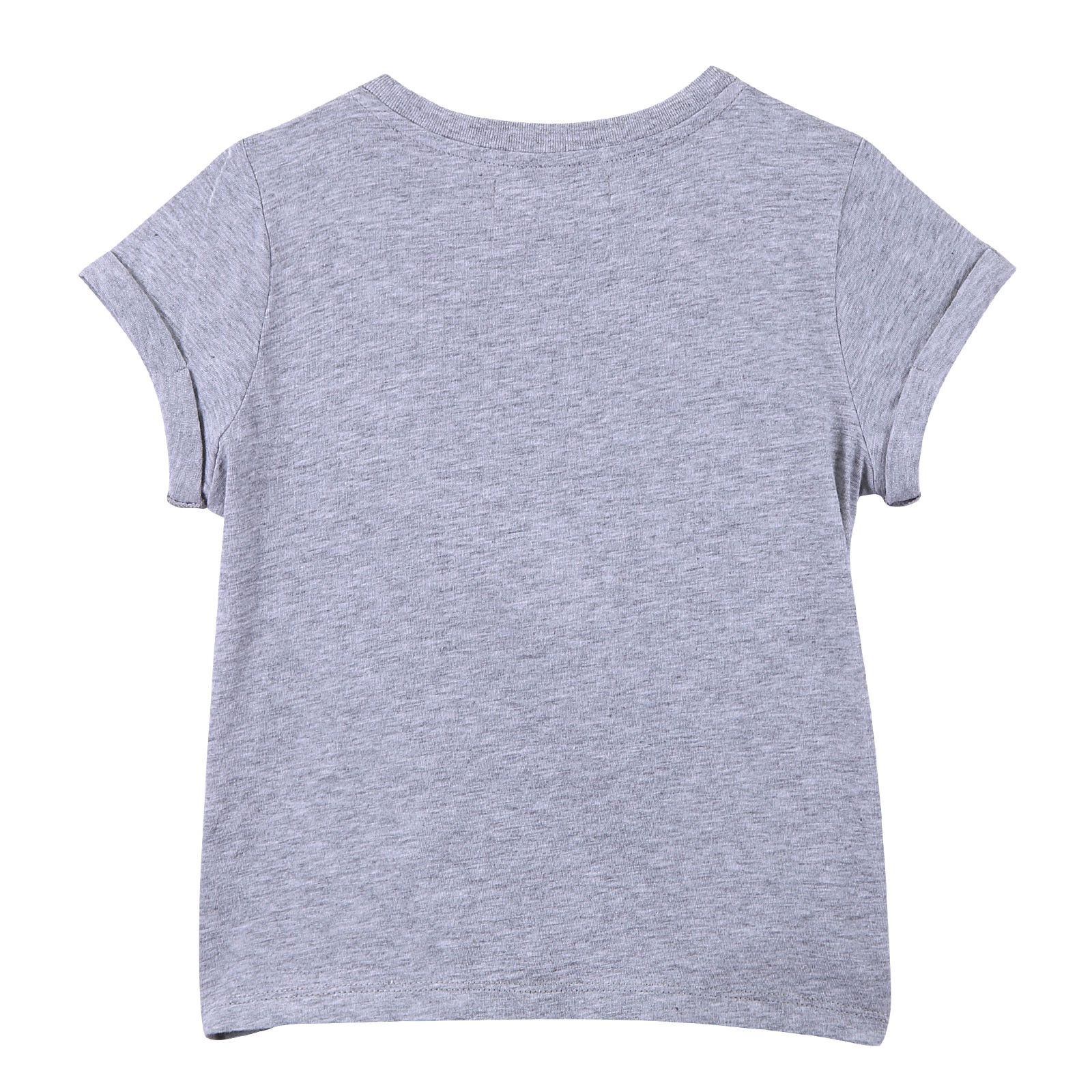Girls Grey Giraffe Printed Cotton T-Shirt - CÉMAROSE | Children's Fashion Store - 2