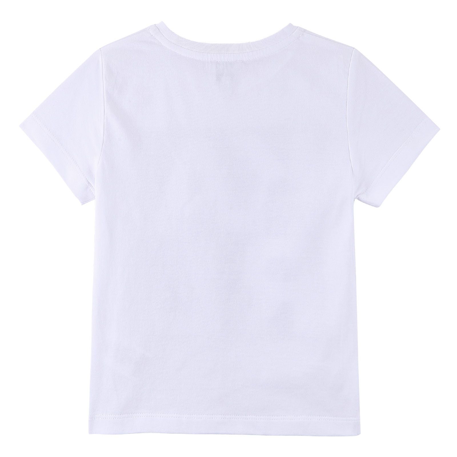 Boys White Cotton T-Shirt With 'KARL' Print Logo - CÉMAROSE | Children's Fashion Store - 2