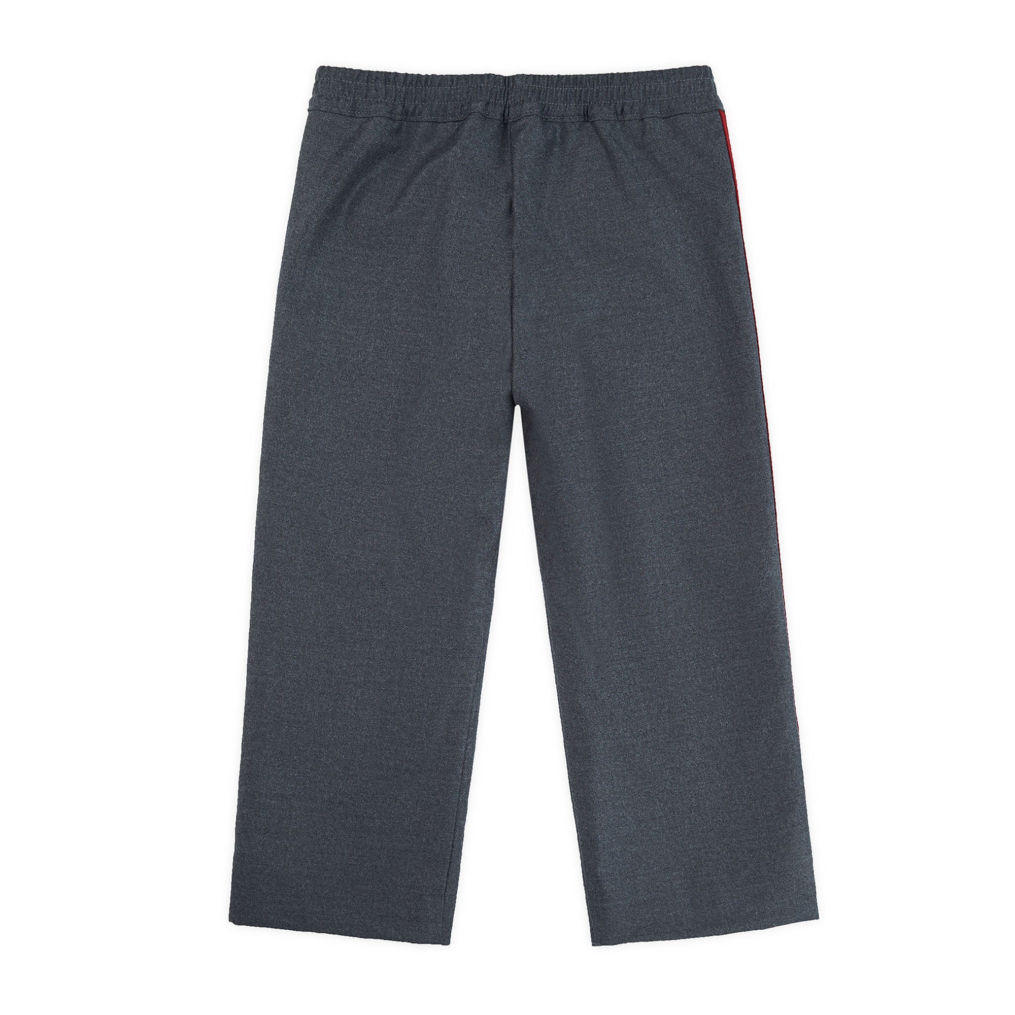 Boys Grey Logo Wool Trousers