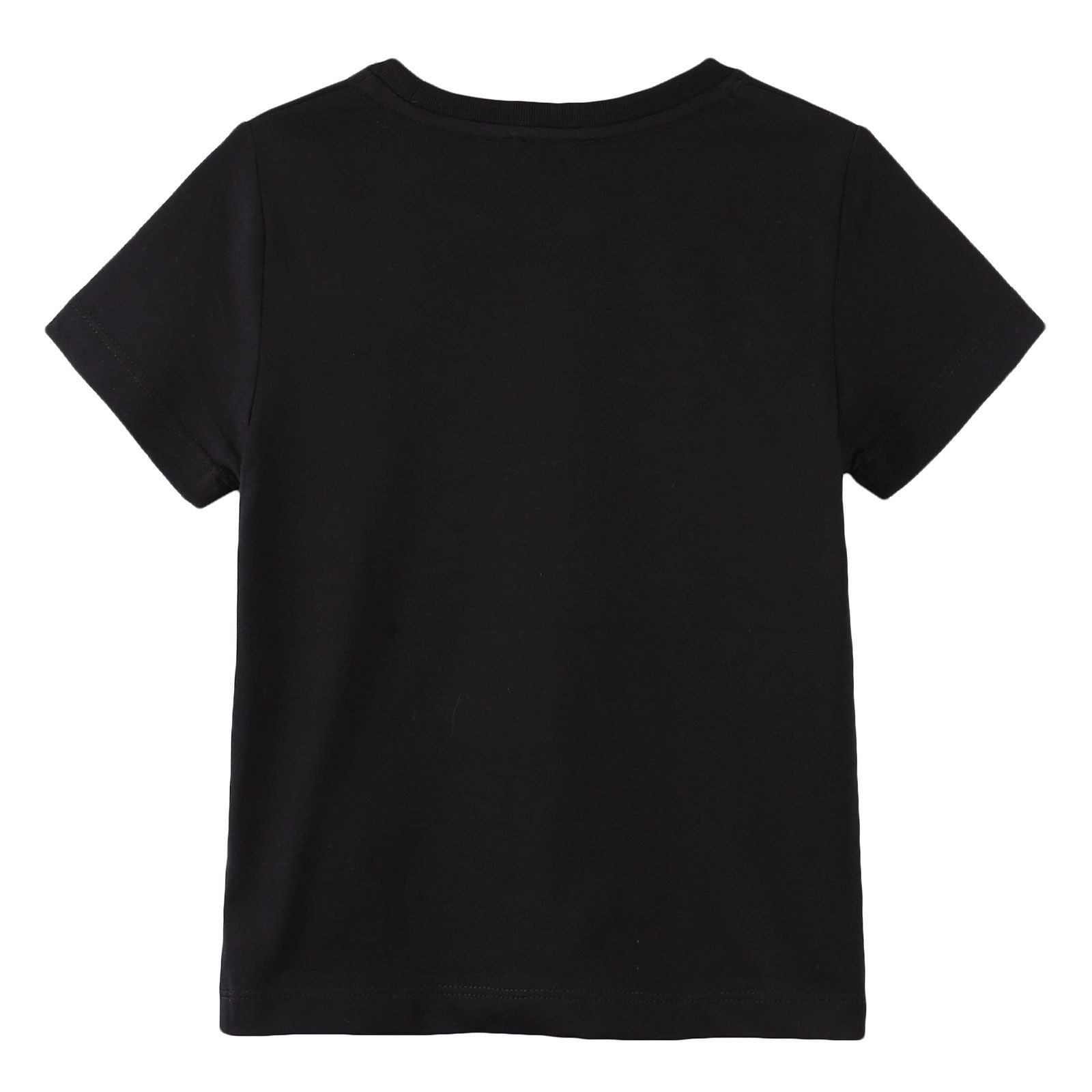 Boys Black Cotton T-Shirt With Karl Head Logo - CÉMAROSE | Children's Fashion Store - 2