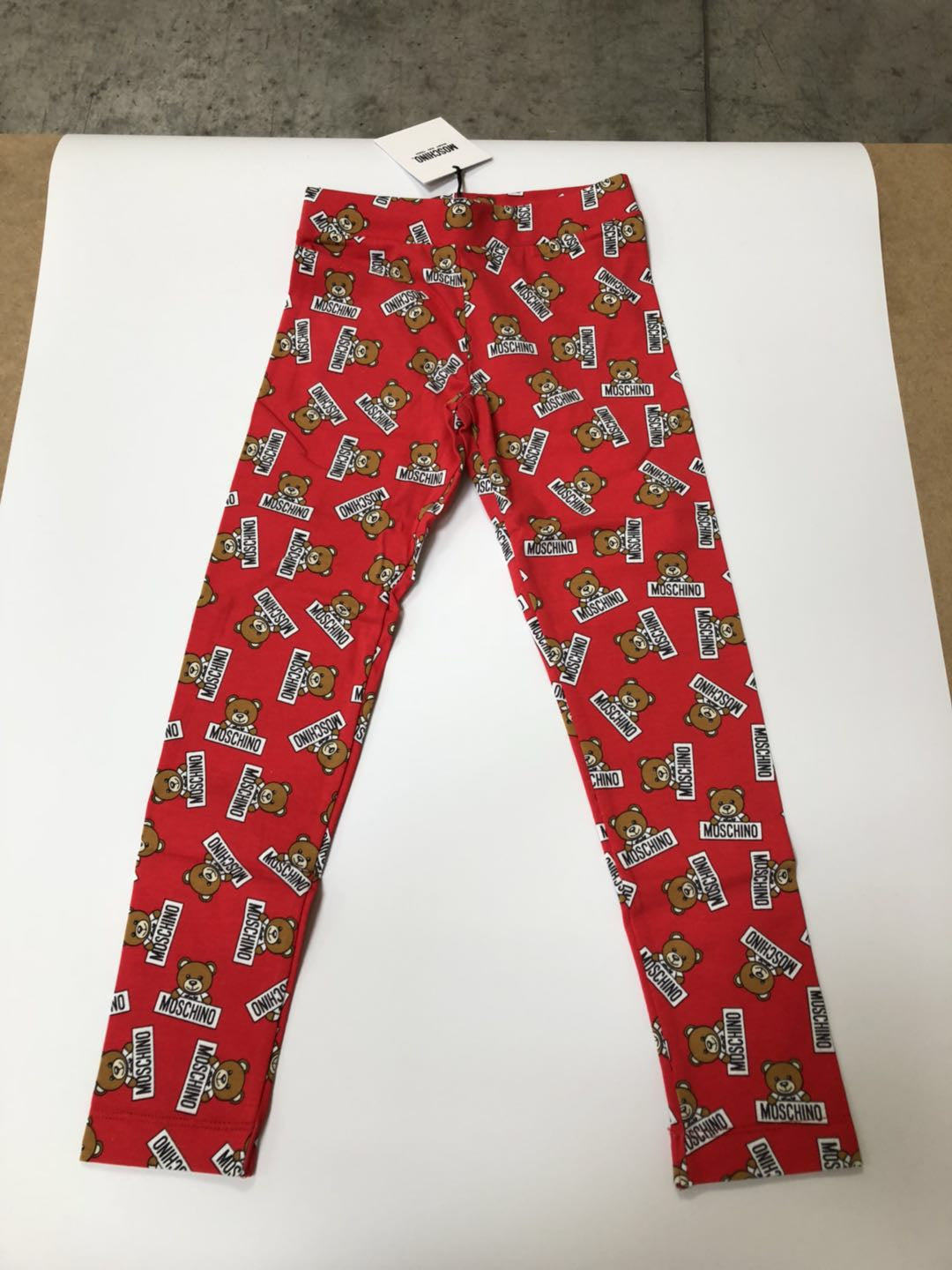 Legging en coton imprimé rouge pour filles