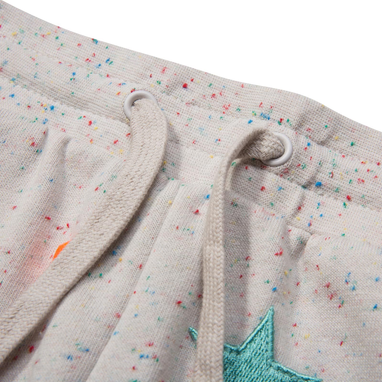 Emilie Girls Grey Star Patch Jersey Trousers - CÉMAROSE | Children's Fashion Store - 3