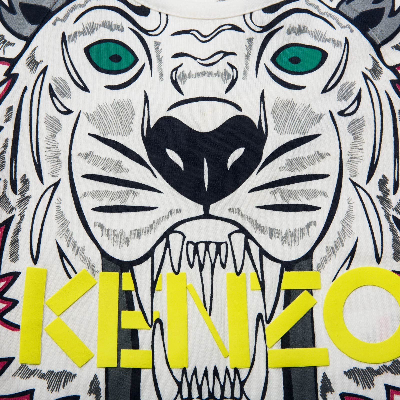 Boys&Girls Ivory Tiger Printed T-Shirt - CÉMAROSE | Children's Fashion Store - 3