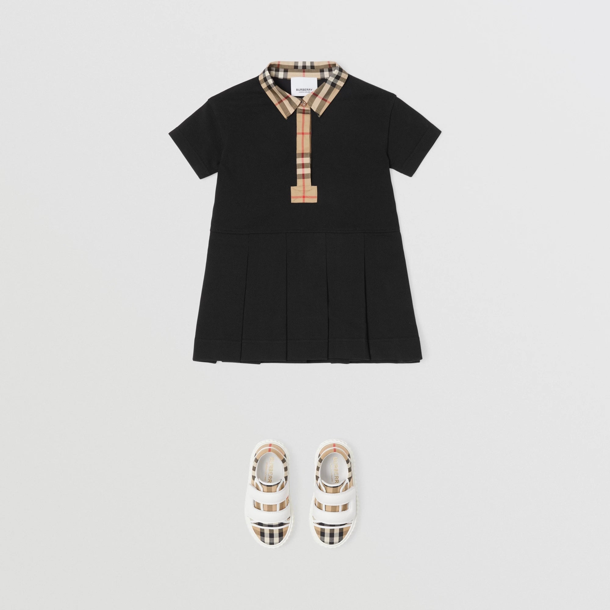 Baby Girls Black Cotton Dress