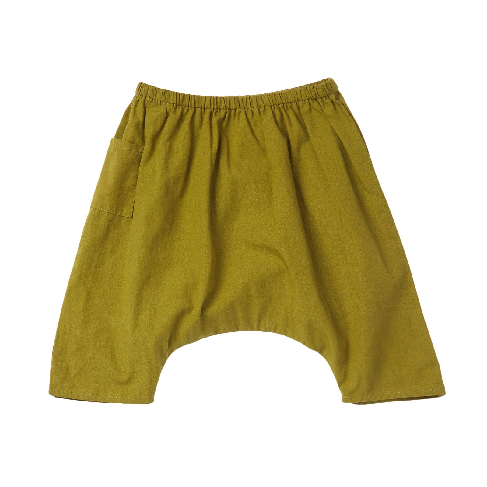 Baby Olive Green Cotton Woven Trousers - CÉMAROSE | Children's Fashion Store