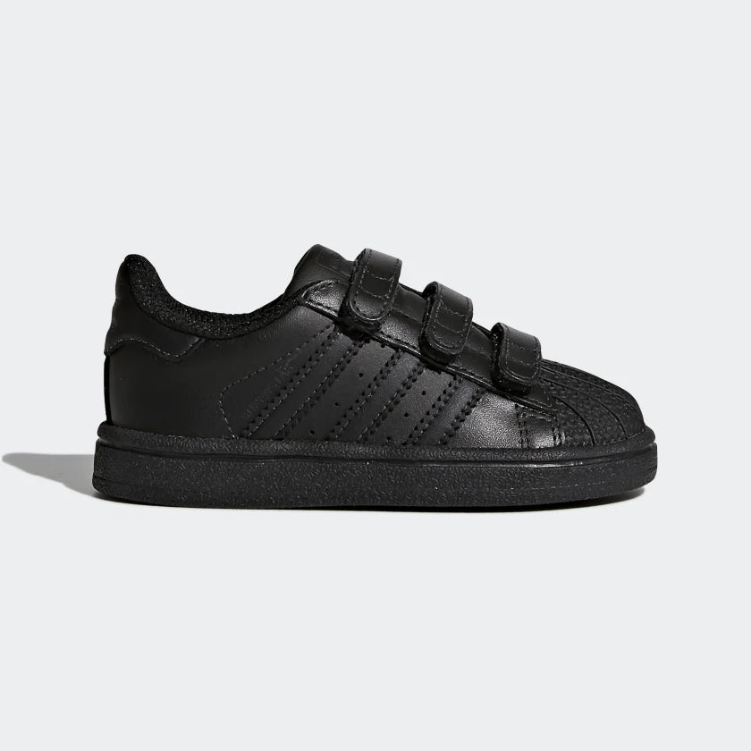 Baby Boys Black "SUPERSTAR" Shoes