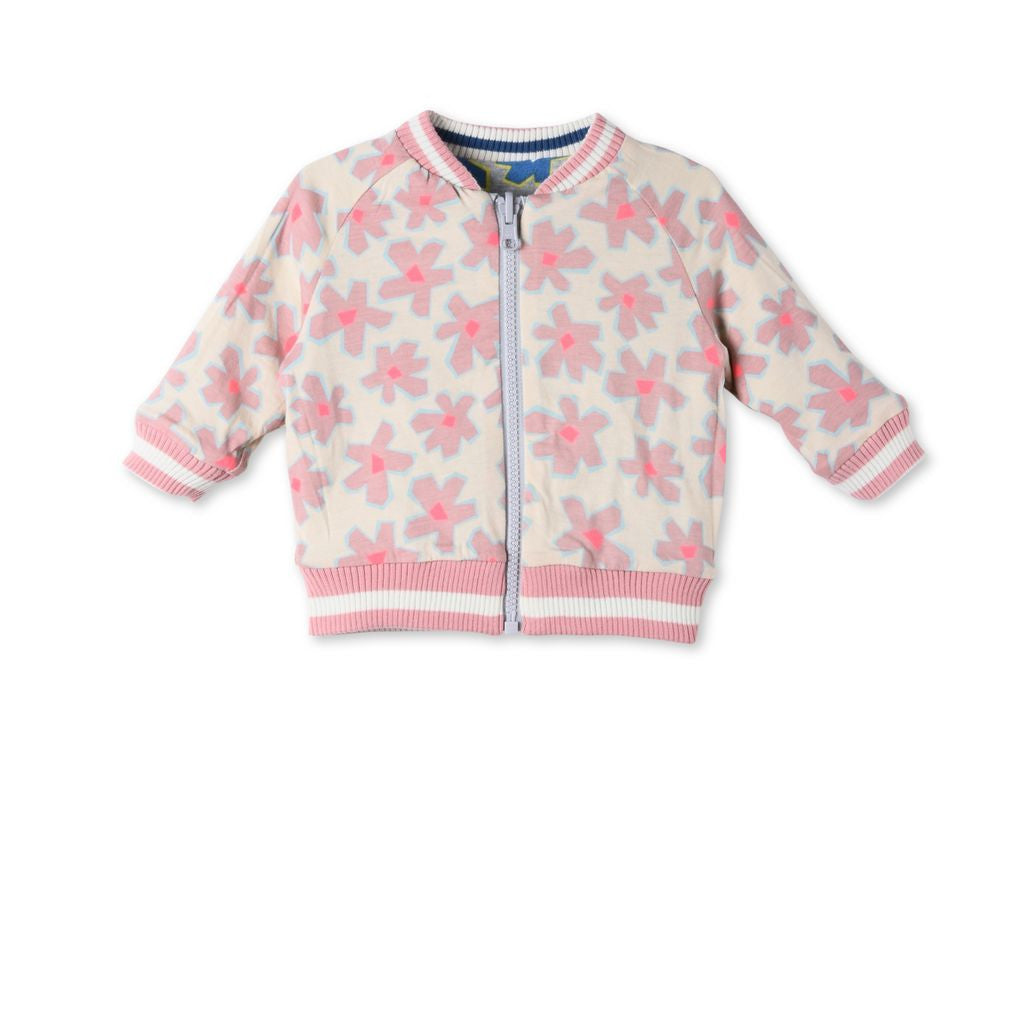 Baby Multicolor Flowers Printed Jacket