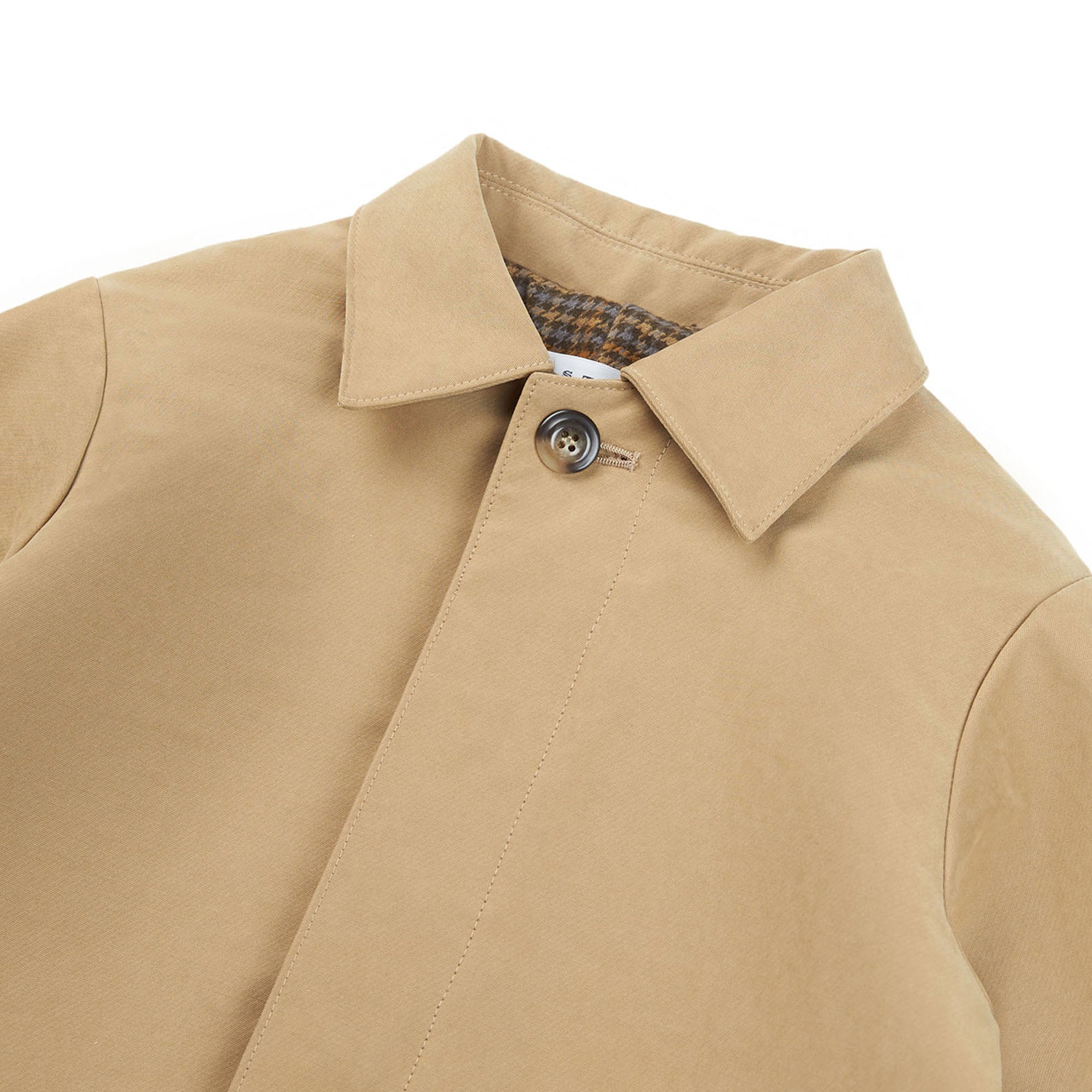 Boys & Girls Beige Cotton Coat