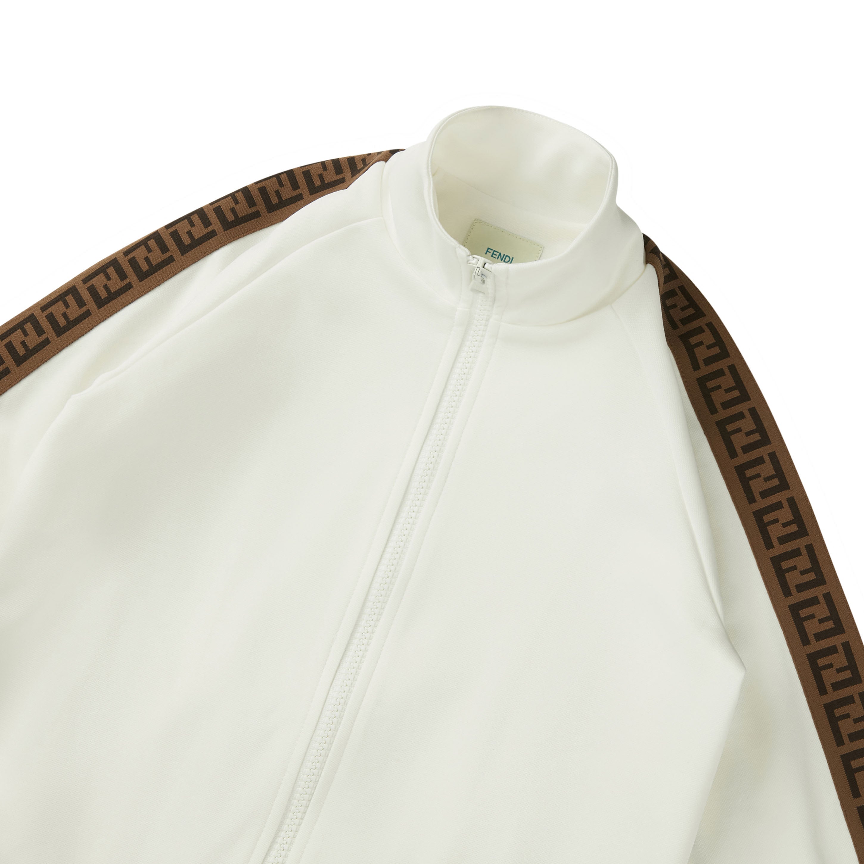 Boys & Girls White Logo Coat