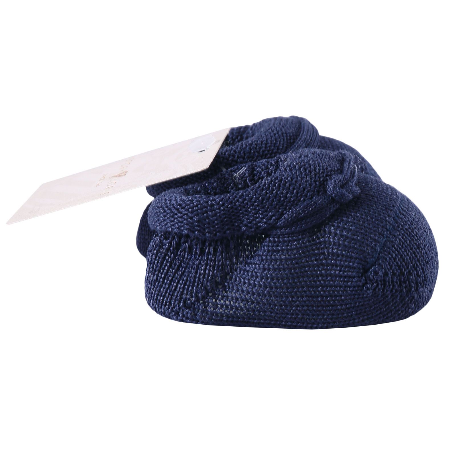 Baby Navy Blue Knitted Cotton Shoes - CÉMAROSE | Children's Fashion Store - 3