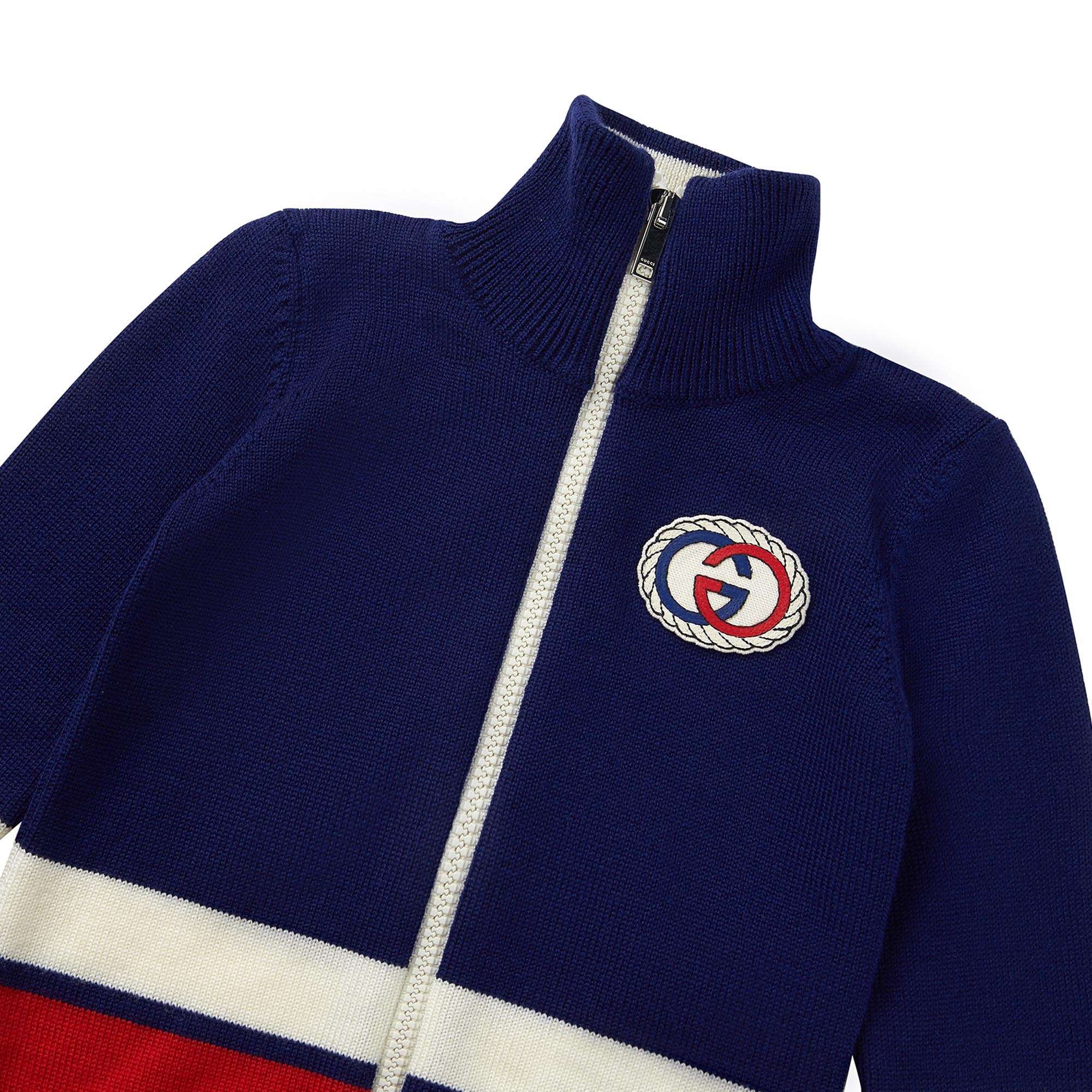 Baby Boys Navy Wool Cardigan