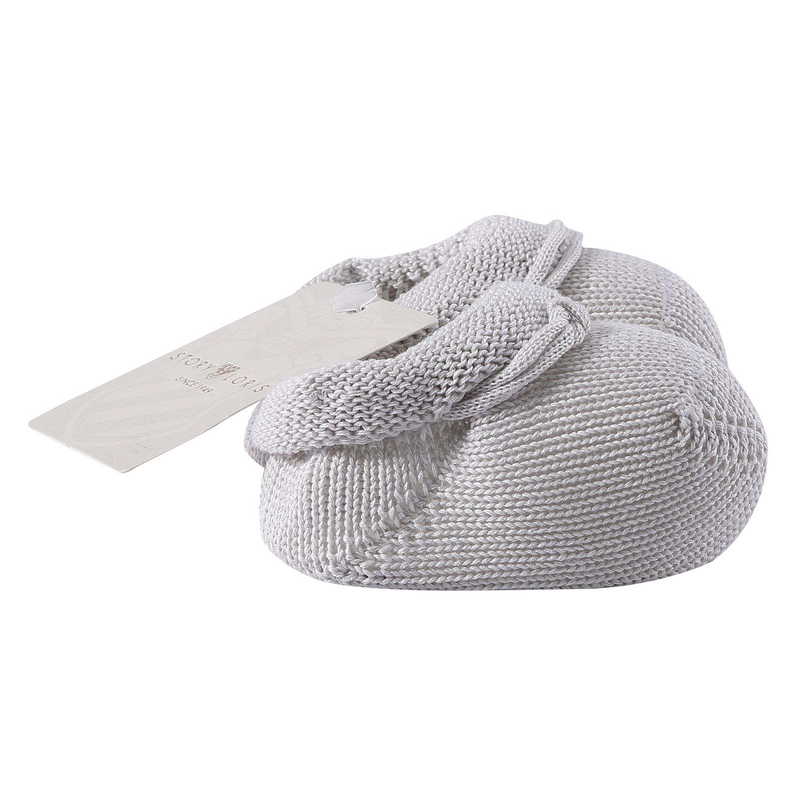 Baby Grey Knitted Cotton Shoes - CÉMAROSE | Children's Fashion Store - 3