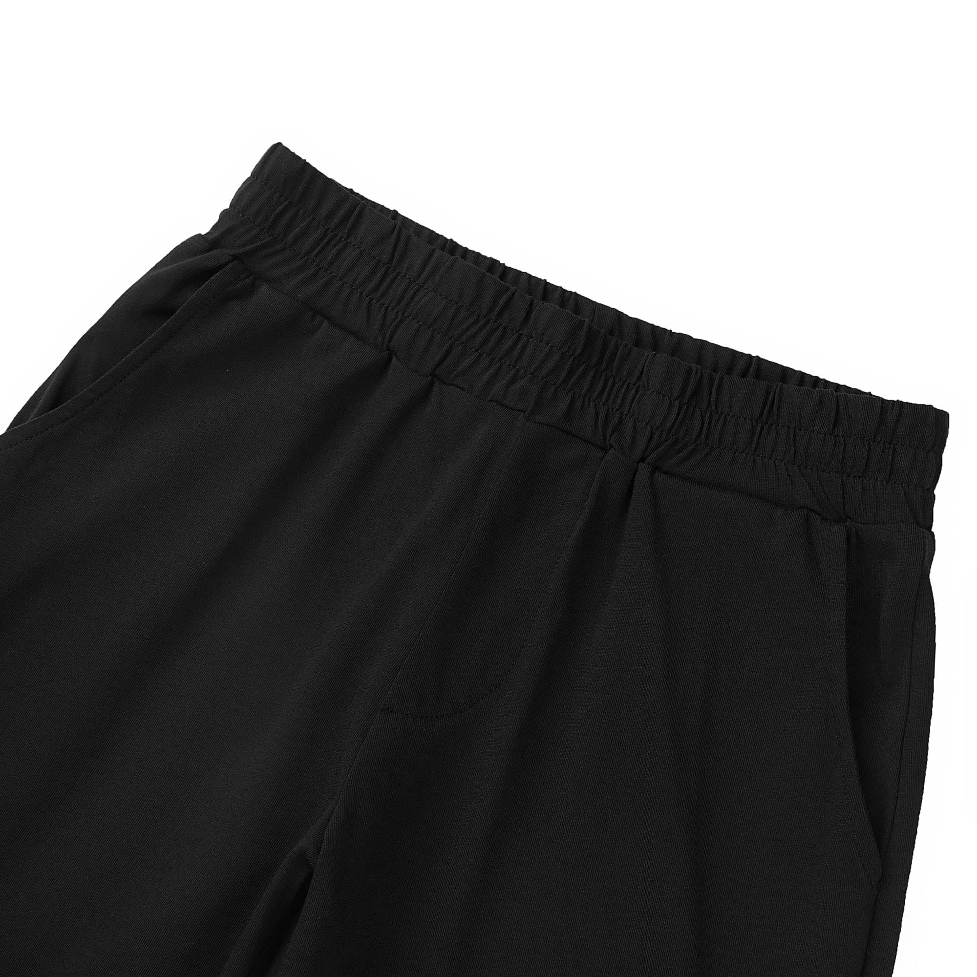 Boys Black Cotton Shorts